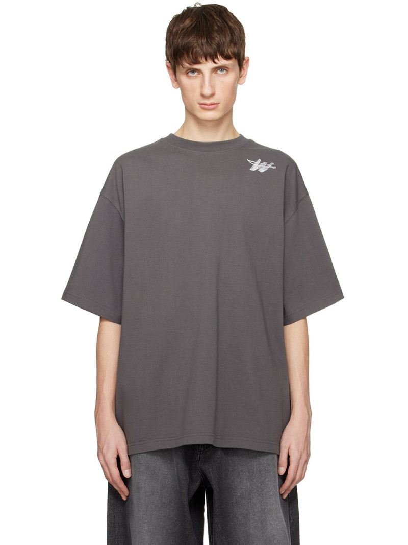 Gray Printed T-Shirt - 1