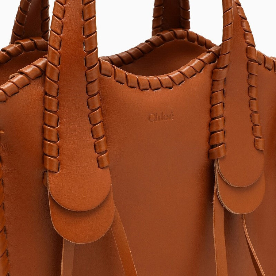 Chloe Caramel Mony Small Tote Bag - 4