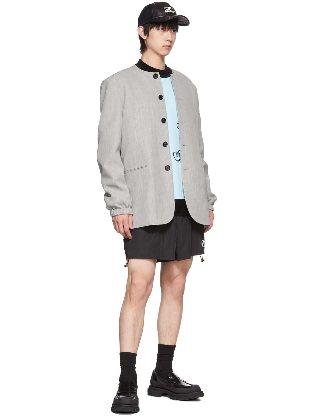 Blue & Black Reversible Sweater - 4