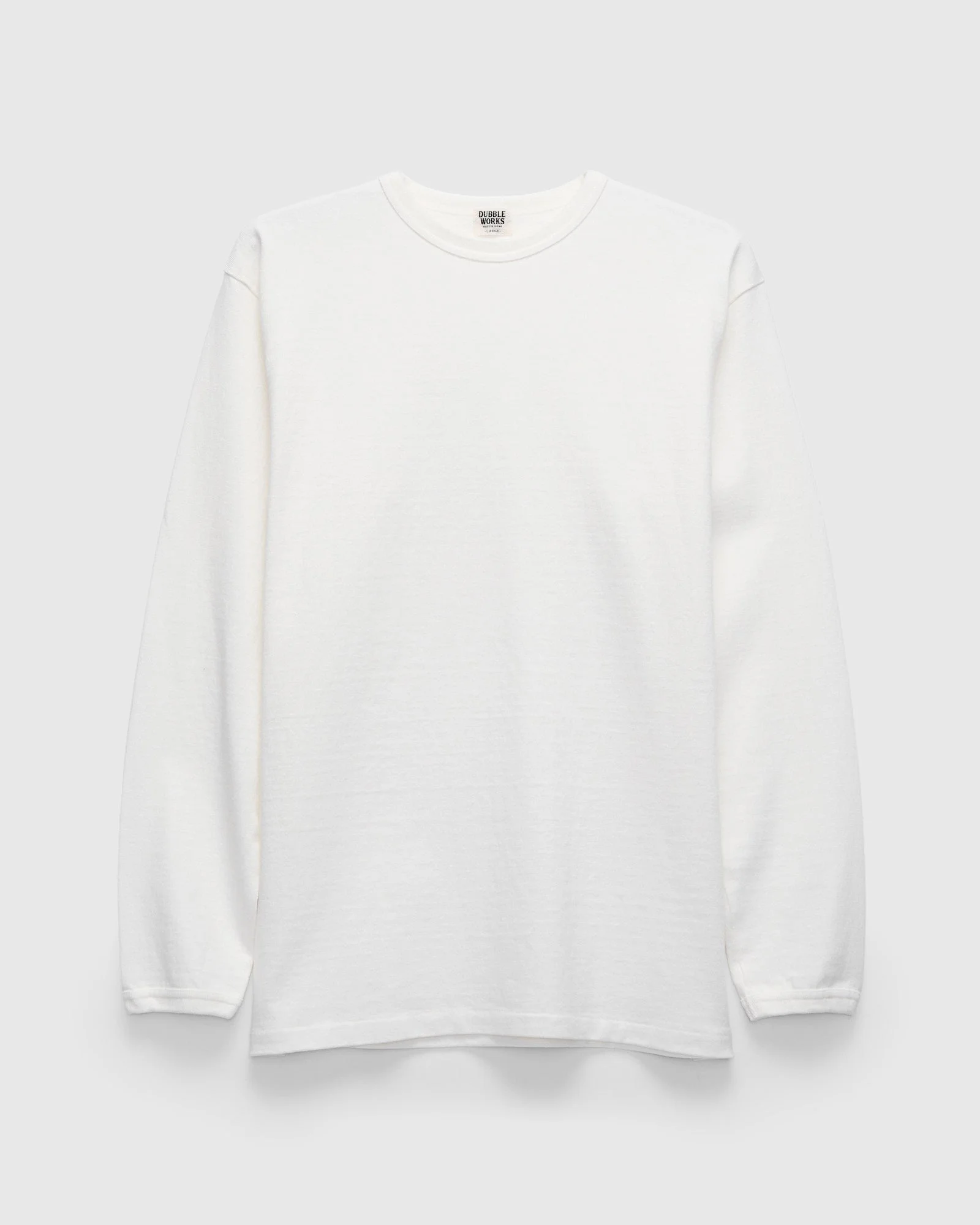 Stand Wheeler Heavyweight Longsleeve T-Shirt in Off White - 1