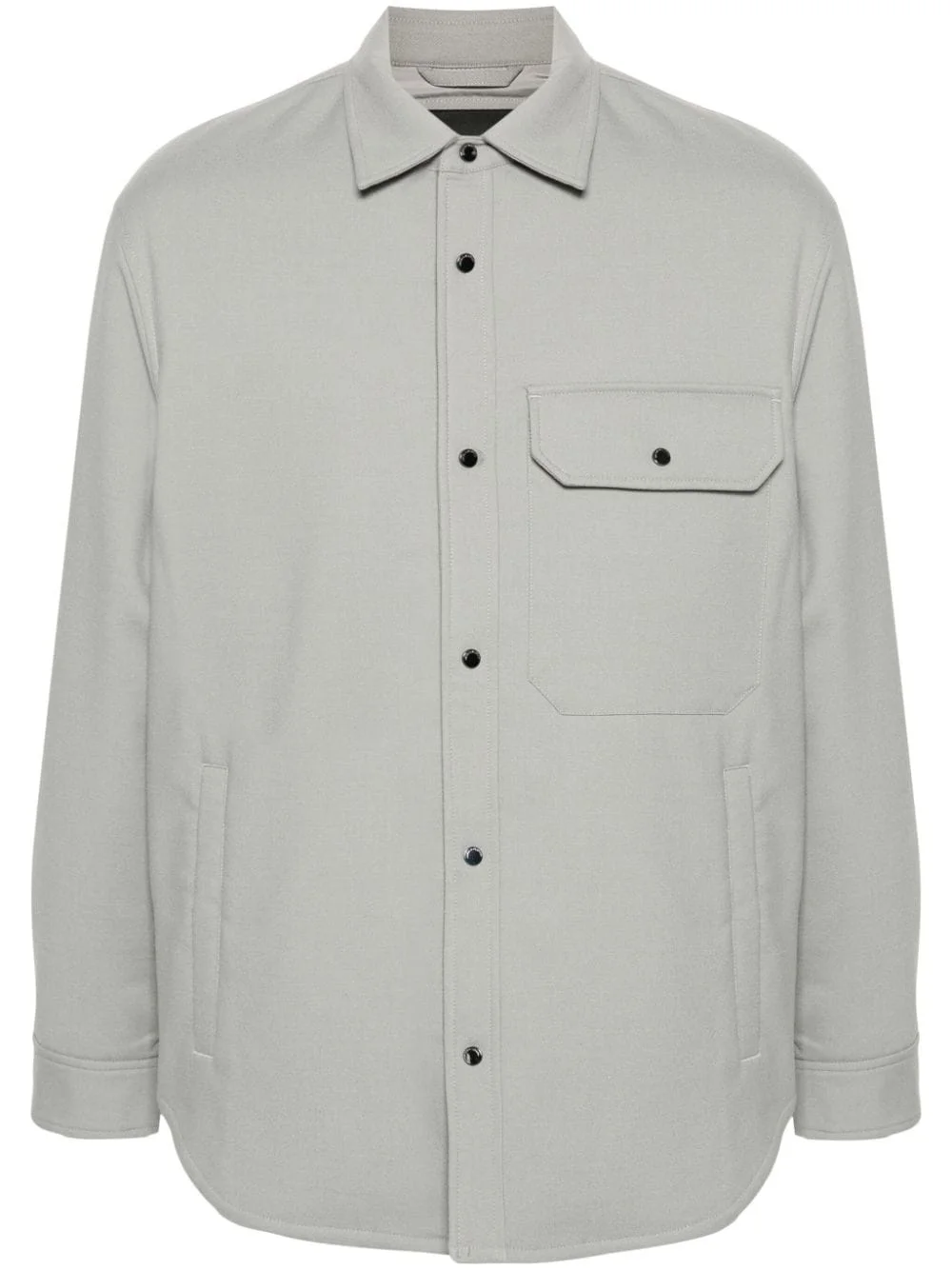 padded shirt jacket - 1