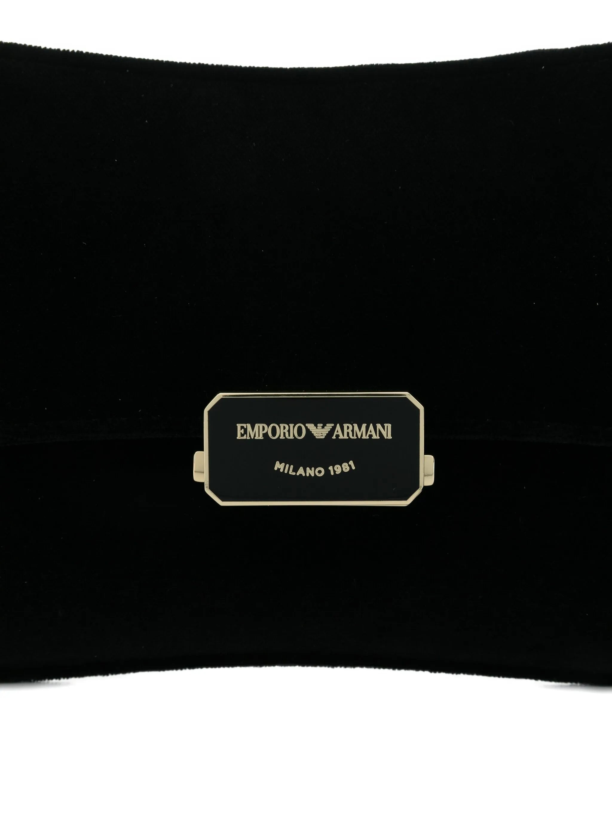 Emporio Armani Velvet Flap Cluth Bag - 2