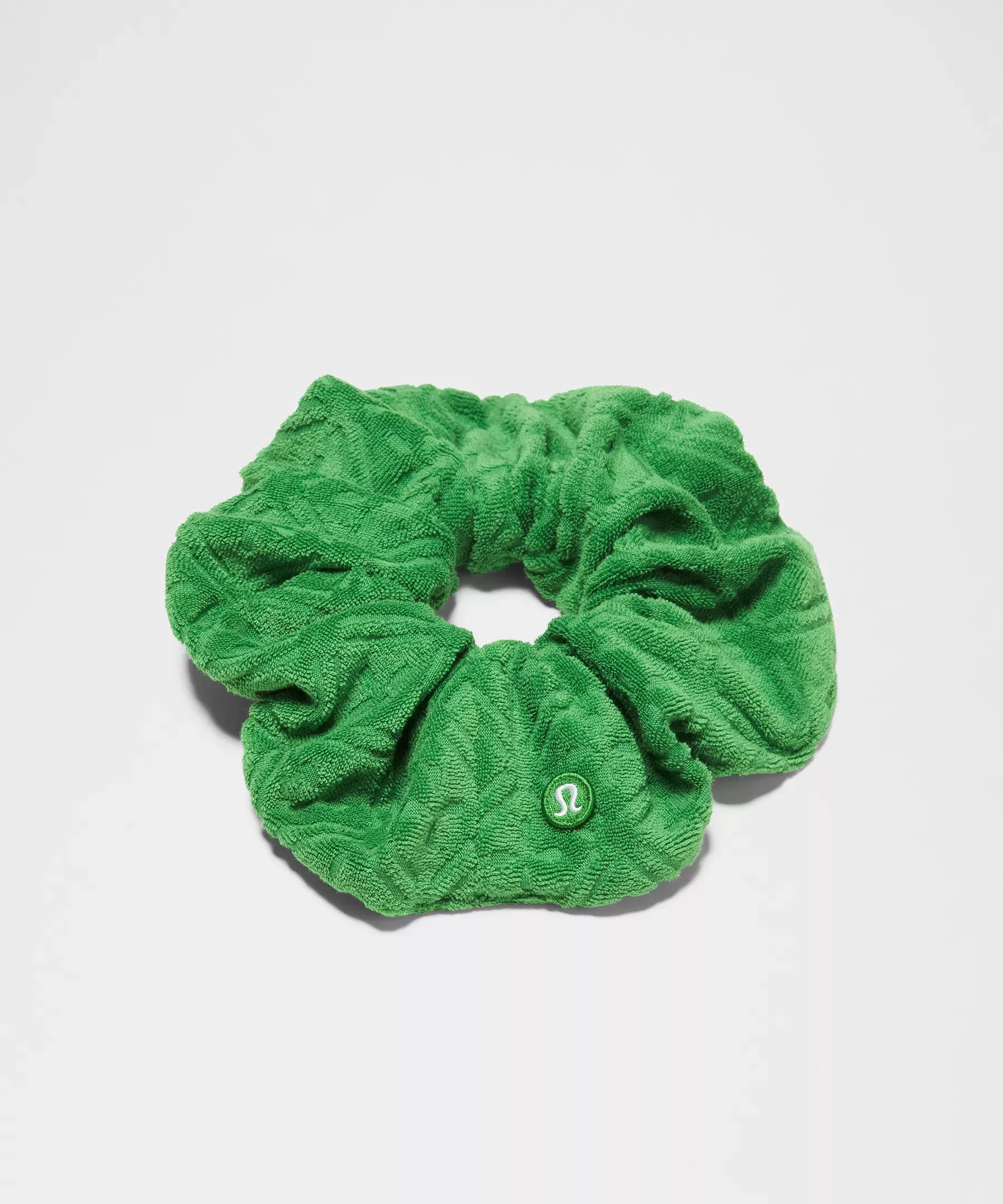 Terry Jacquard Oversized Scrunchie - 1