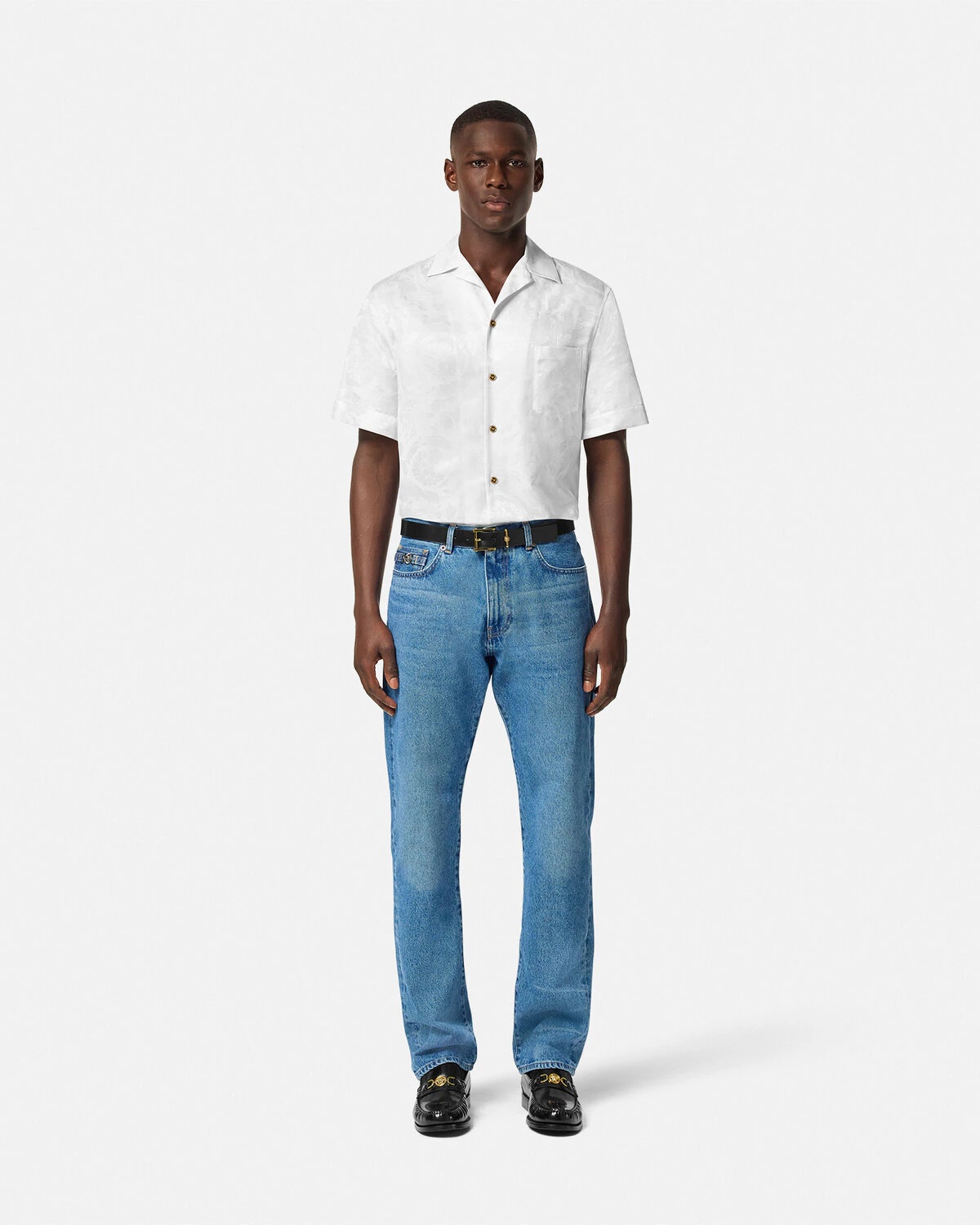 Barocco Jacquard Silk-Blend Shirt - 2