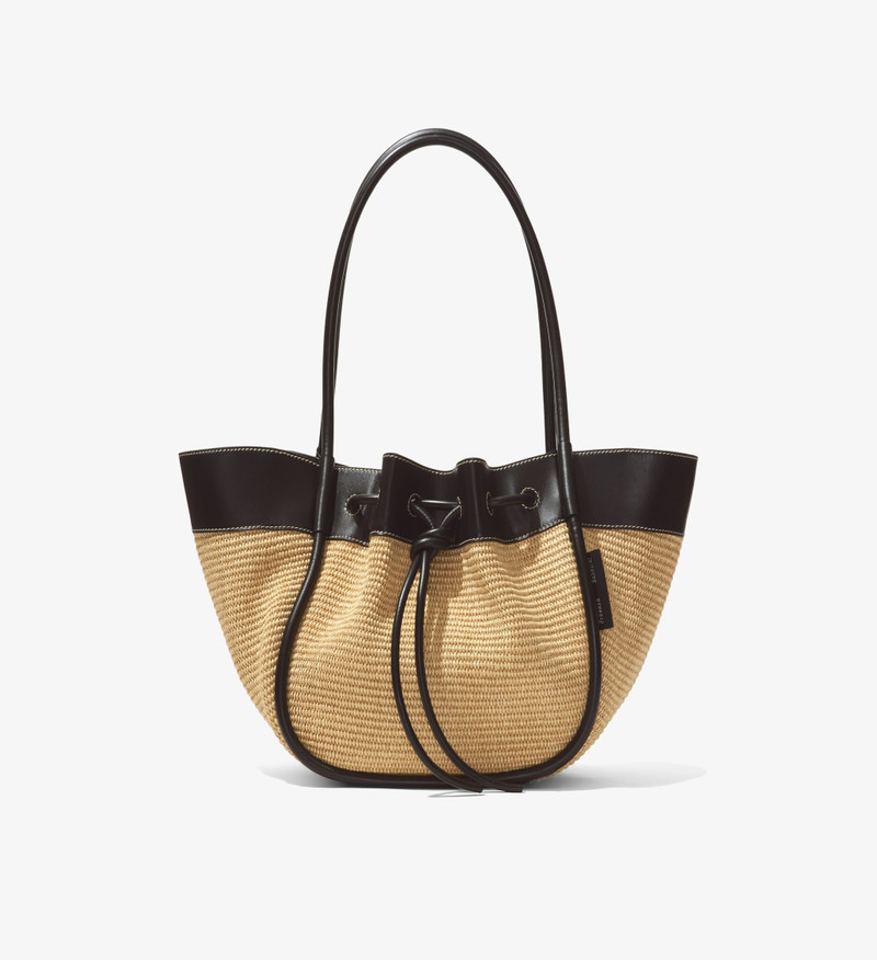 Raffia Ruched Tote 1