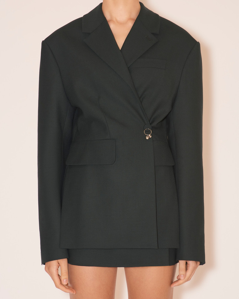 Nanushka DANNI - Asymmetric blazer - Pine green outlook