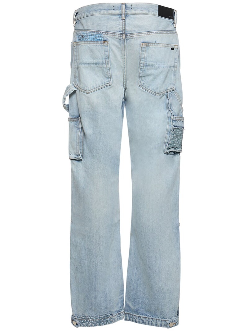 Patchwork bandana carpenter jeans - 3