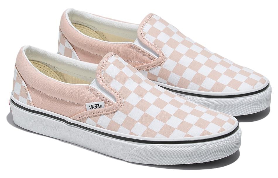(WMNS) Vans Classic Slip-On Checkerboard 'Pink' VN000BVZBQL - 2