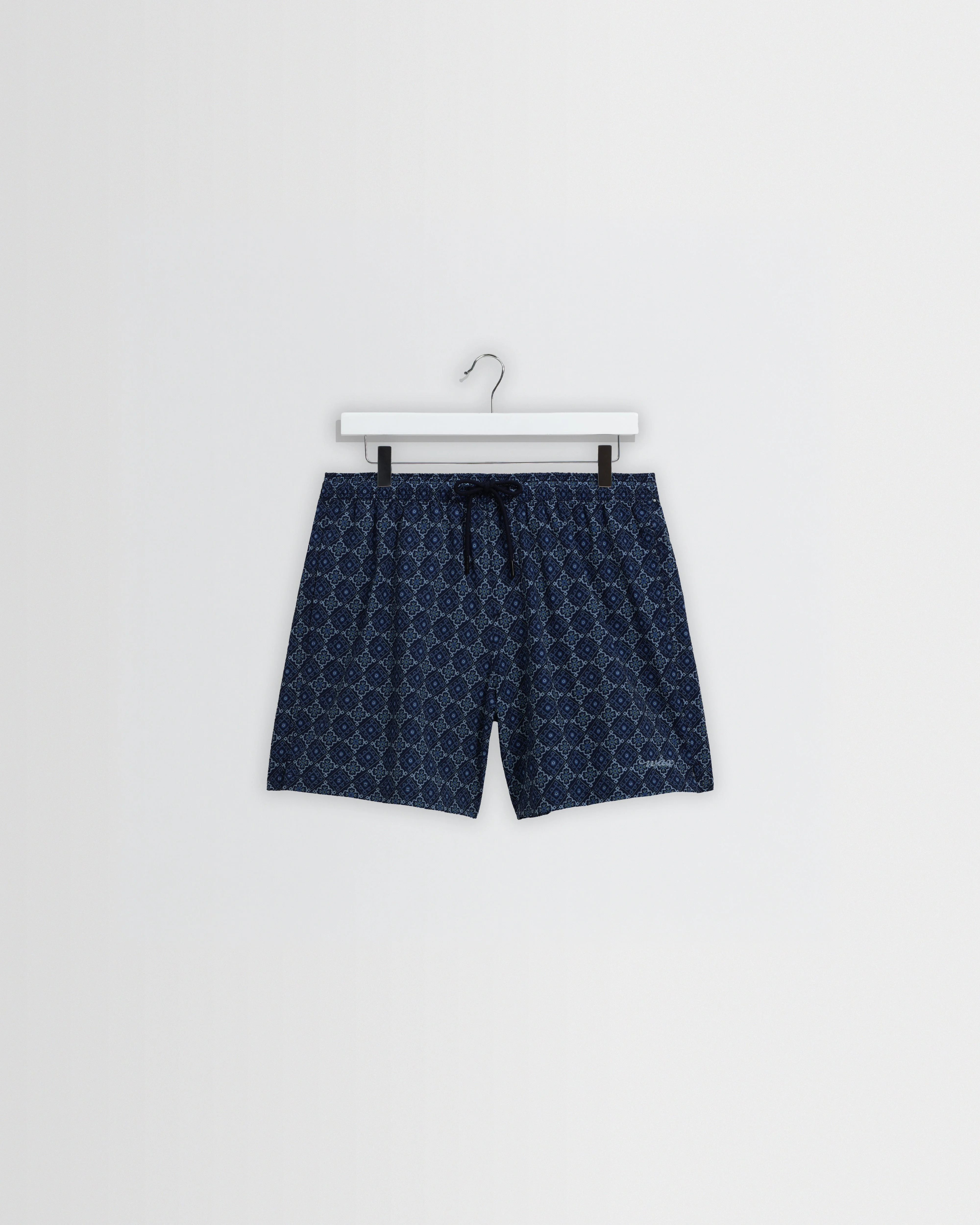 Brockwell - Blue Tile Seersucker Swim Short - 1