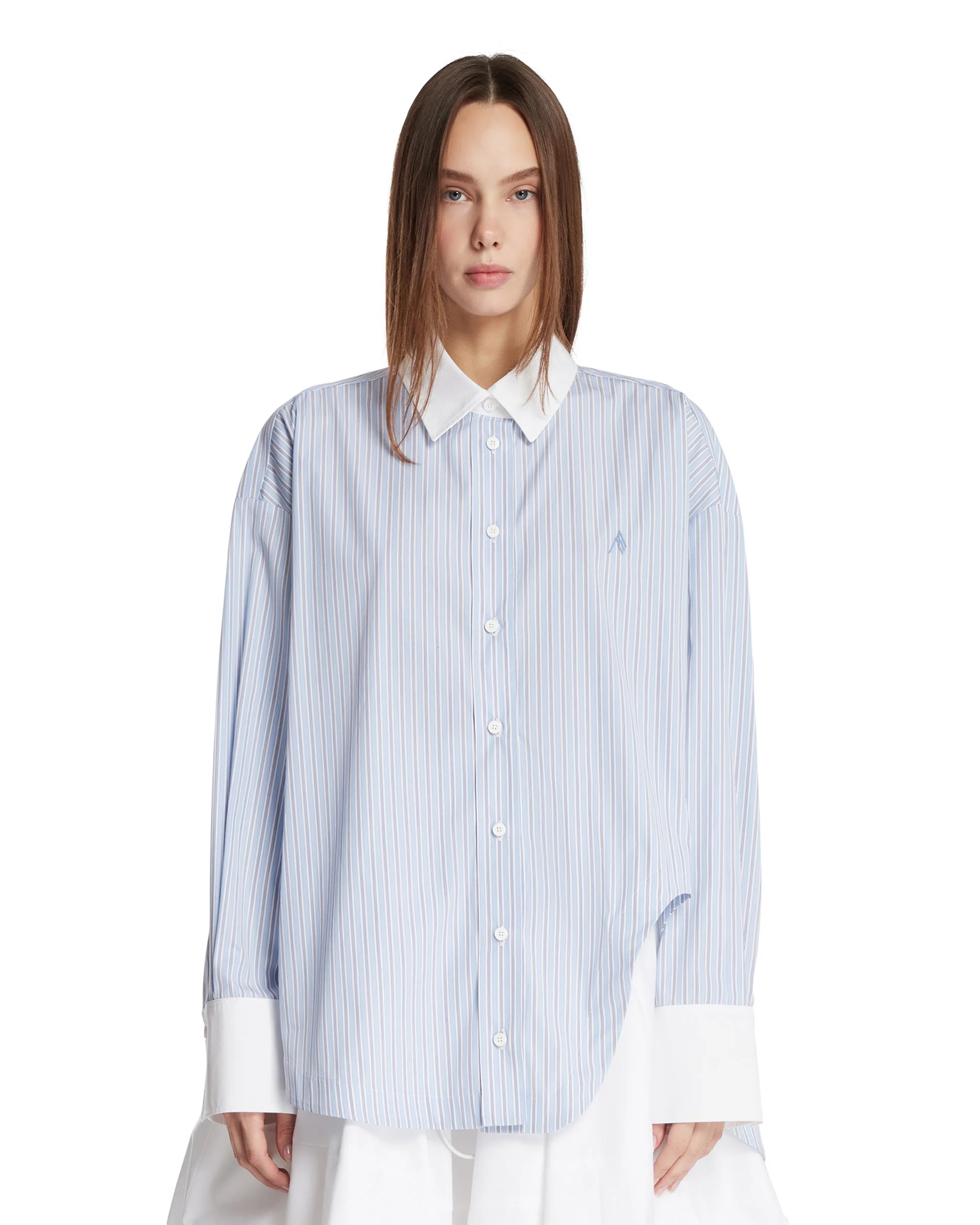 Blue Diana Striped Shirt - 1