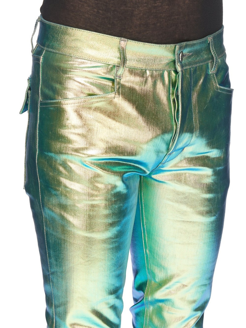 metallic-effect trousers 4