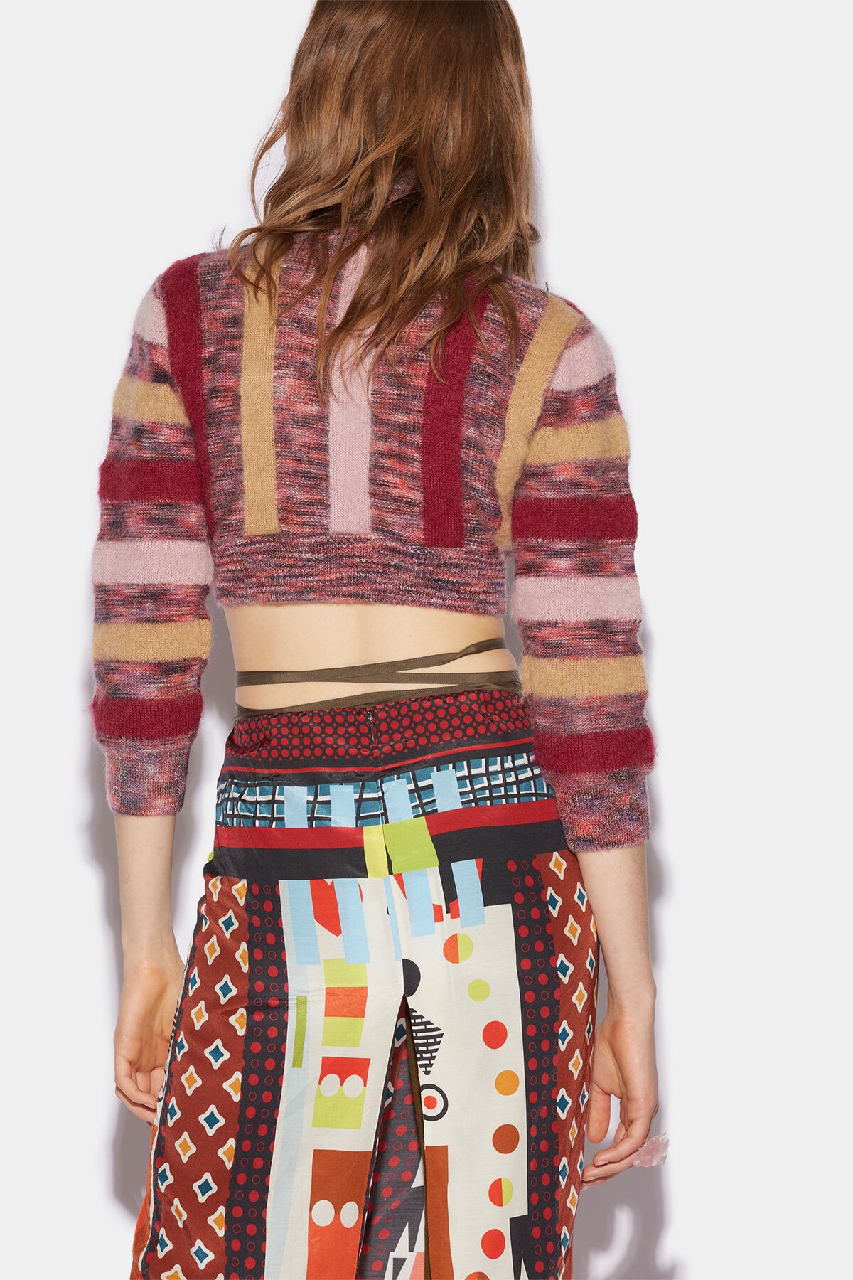 STRIPED CROPPED TURTLE NECK - 2