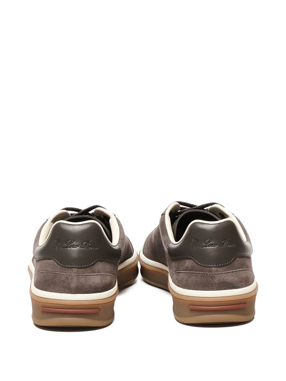 Tennis Walk suede-calf leather sneakers - 3
