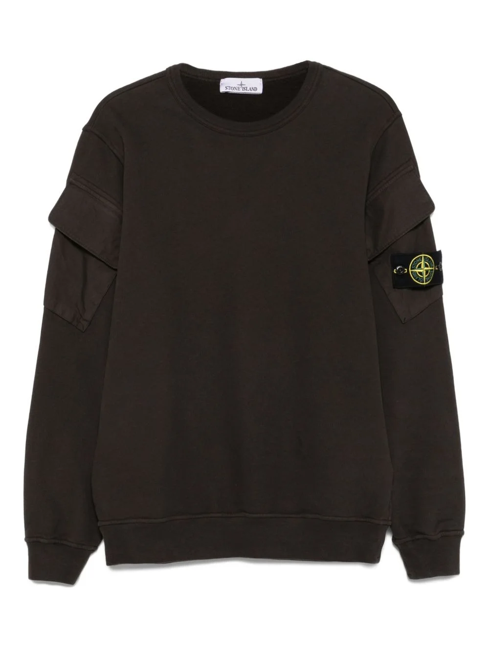 6100008 pocket-detailed crew-neck sweatshirt - 1