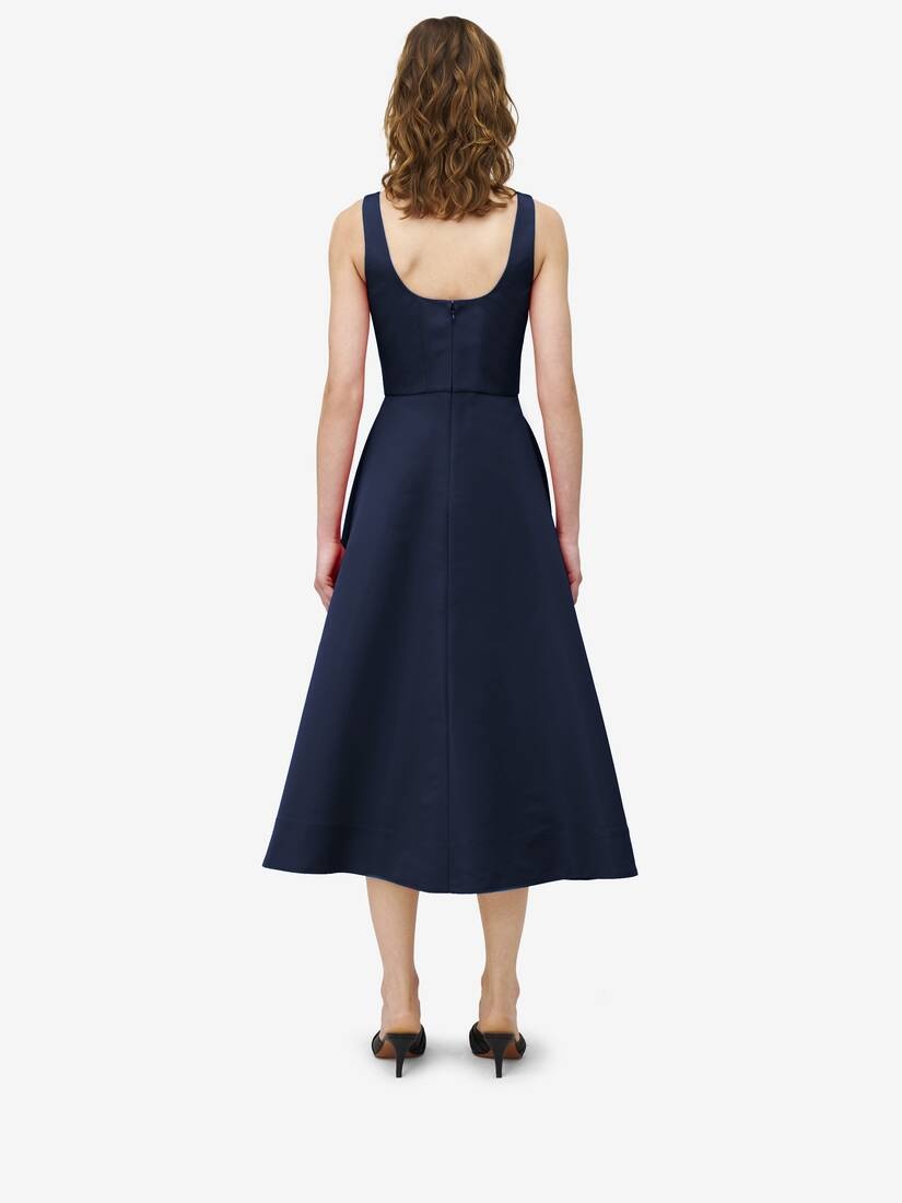 Asymmetric Drape Dress - 3