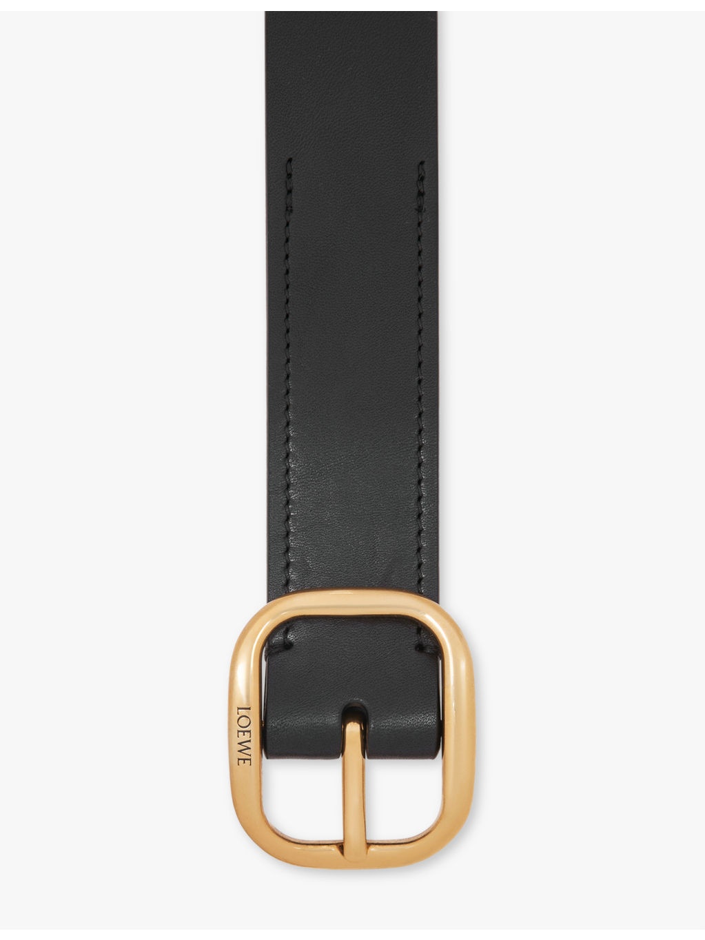 Rounded leather belt - 2