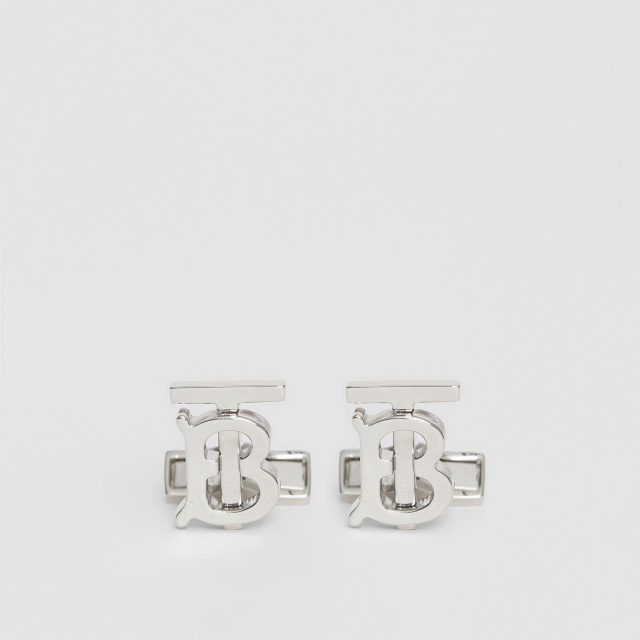 Monogram Motif Palladium-plated Cufflinks - 1