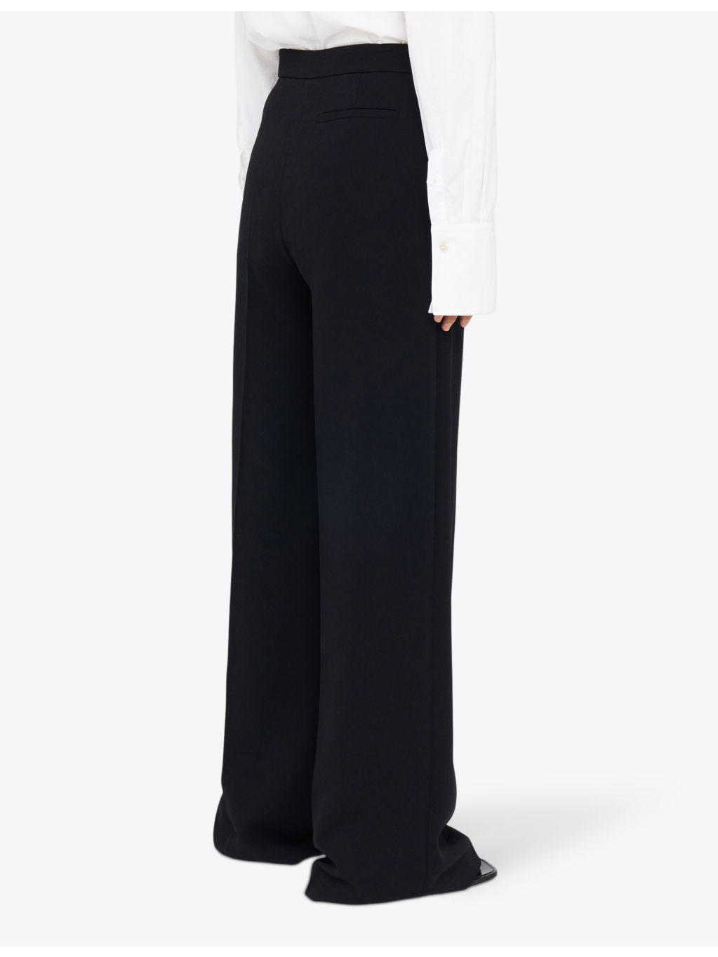 Alane wide-leg high-rise woven trousers - 4