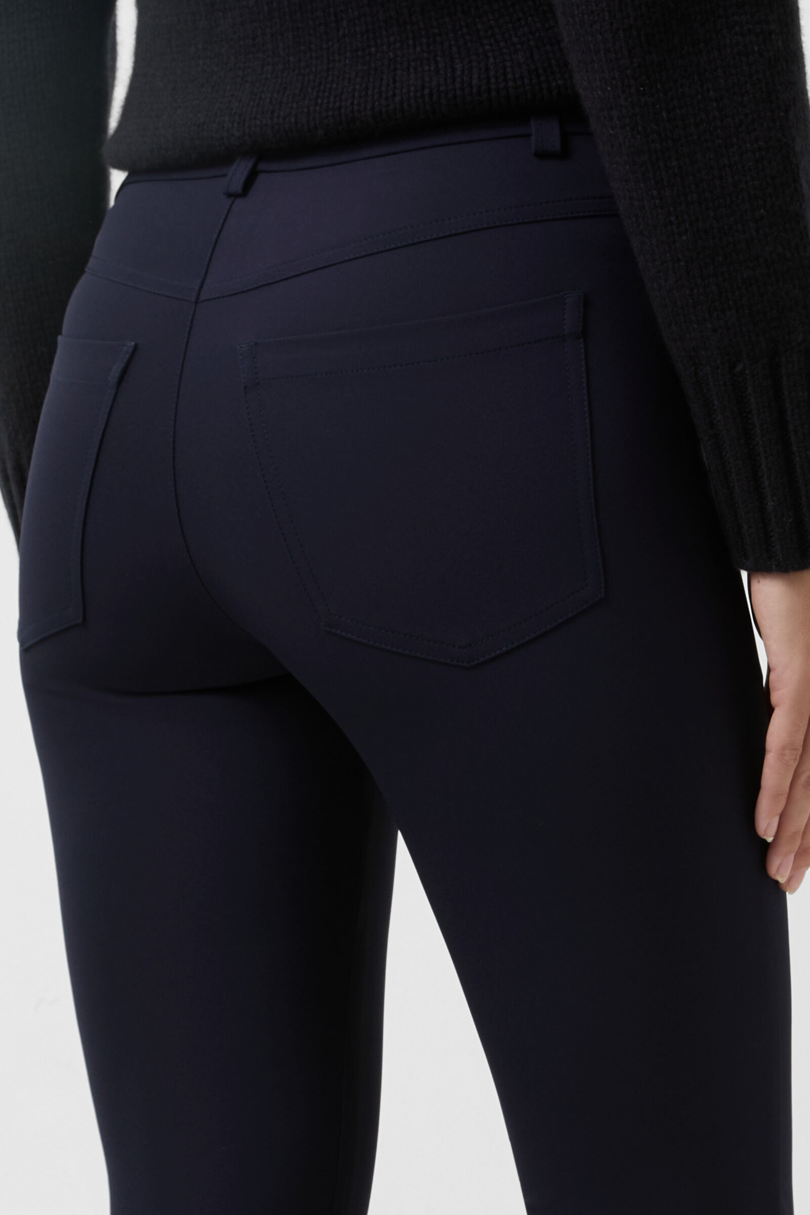 Stretch pants Lindy in Navy blue - 6