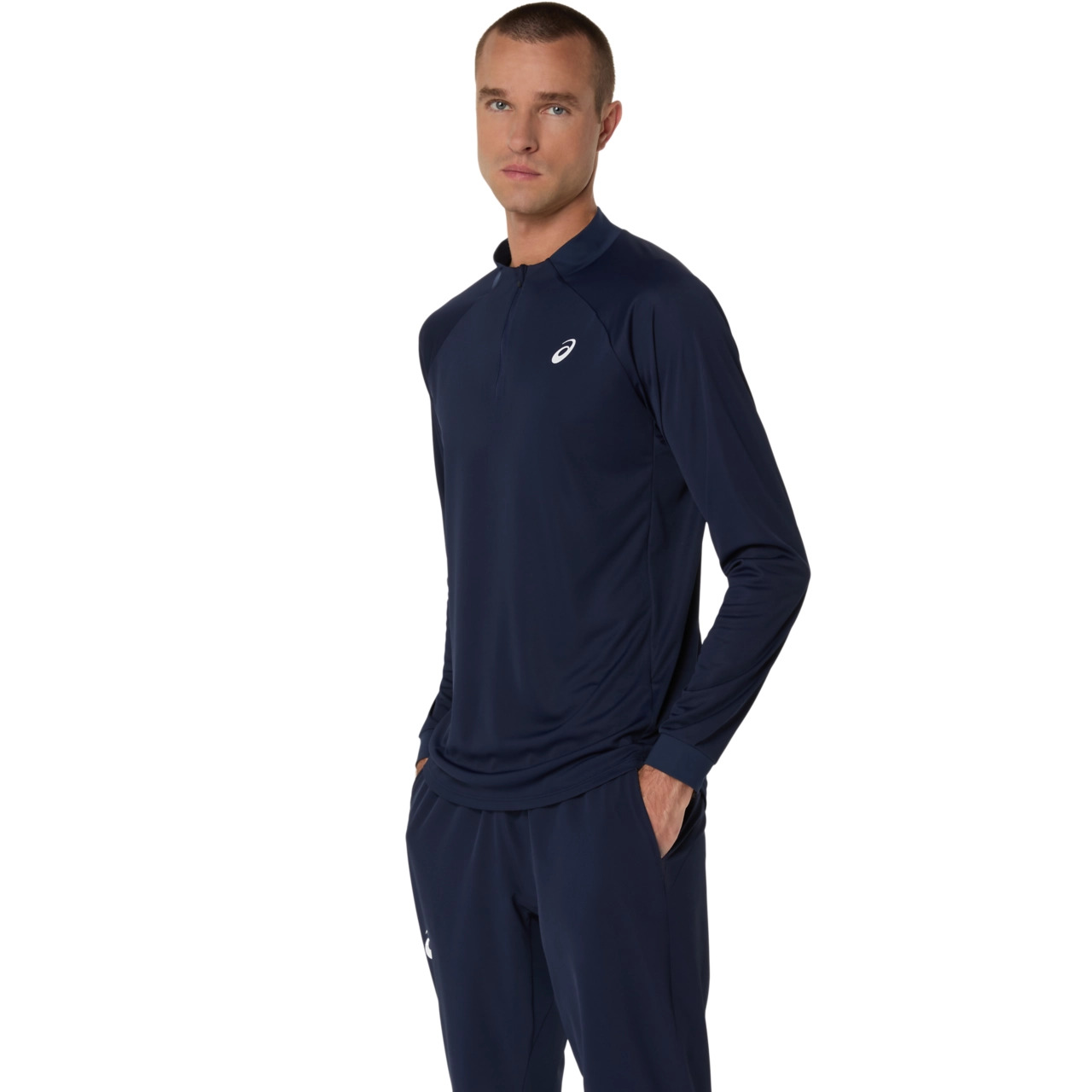 MATCH LONG SLEEVE 1/2 ZIP TOP - 3