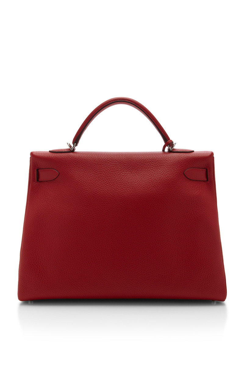 Vintage Hermes 40Cm Retourne Kelly Bag red 6