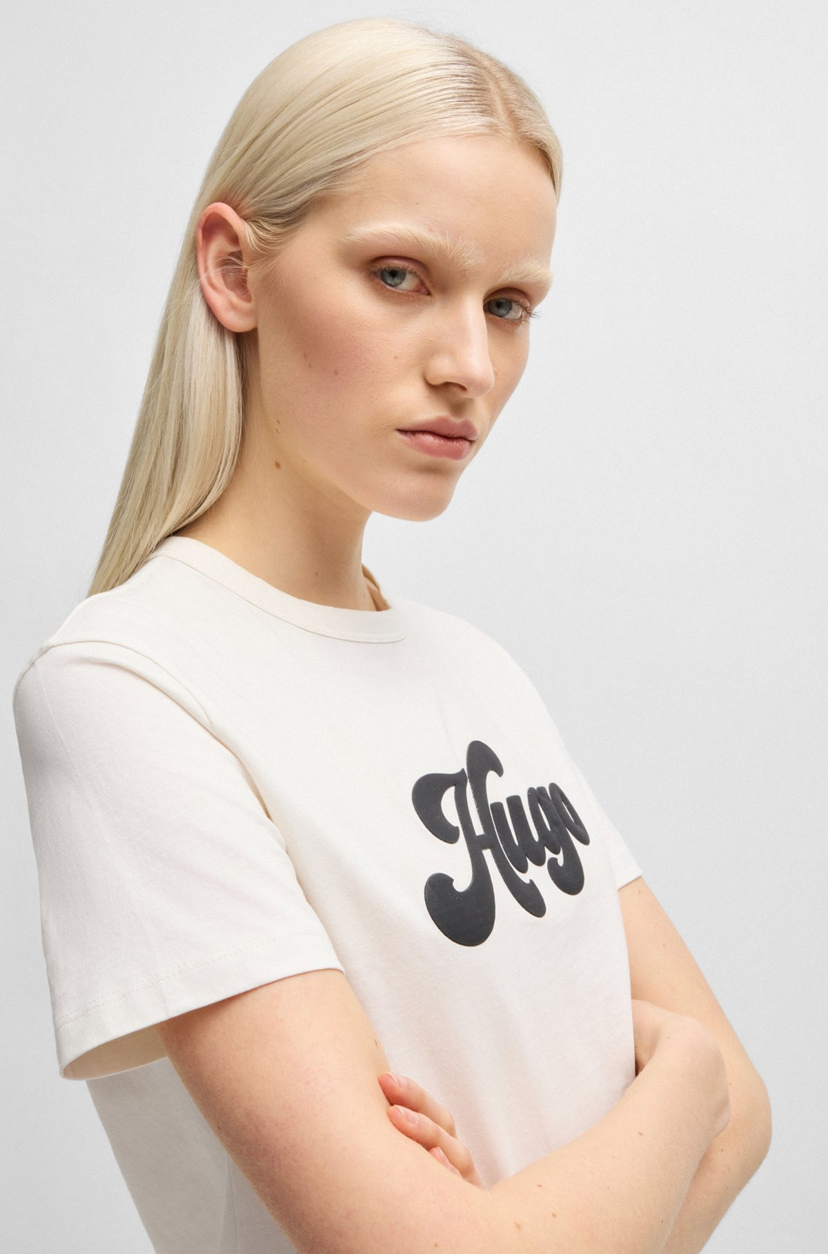 COTTON-JERSEY T-SHIRT WITH RETRO LOGO - 5
