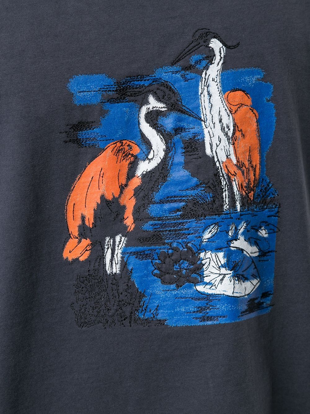 embroidered heron sweater - 5