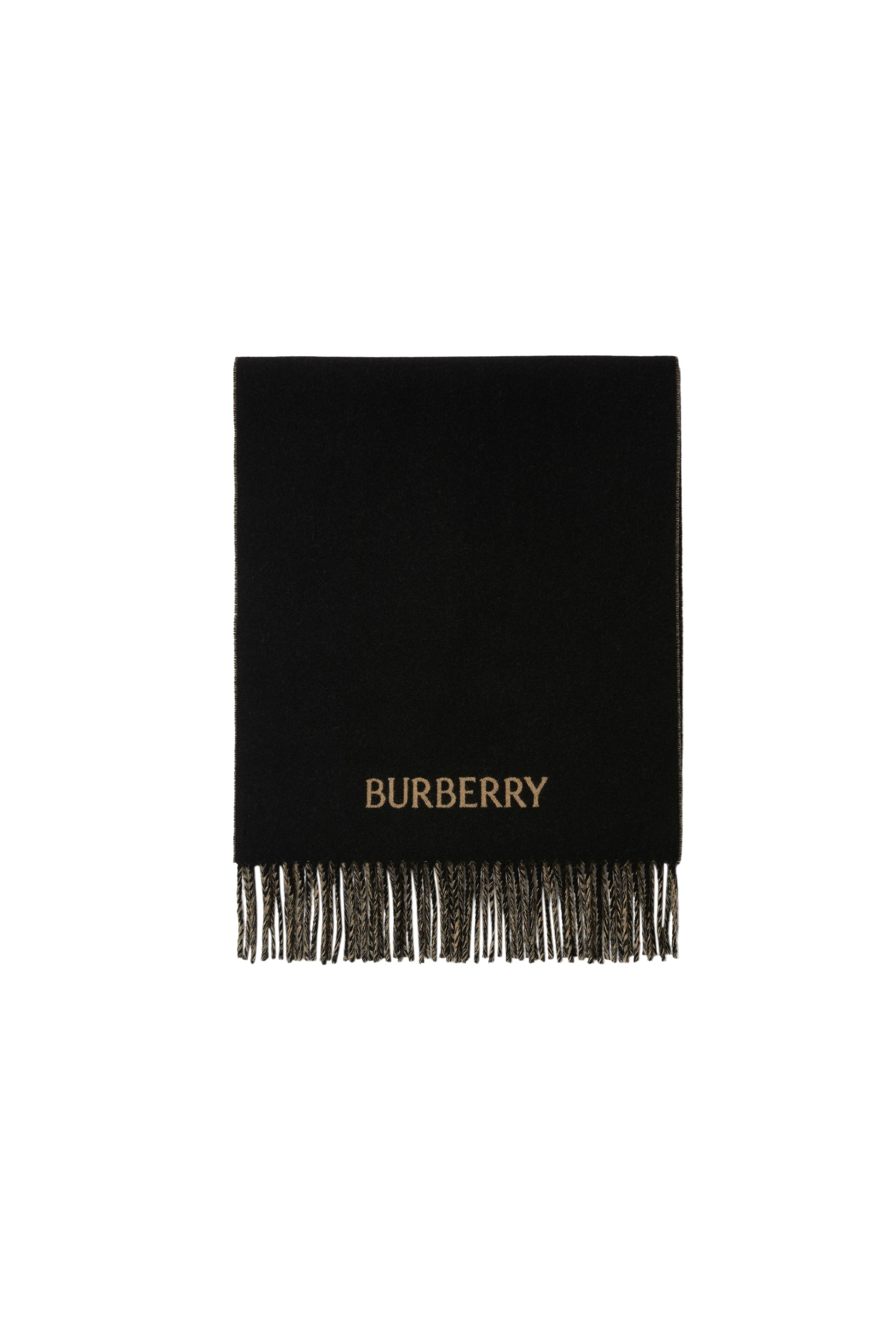 burberry Reversible EKD Cashmere Scarf in Camel/black at Nordstrom - 4