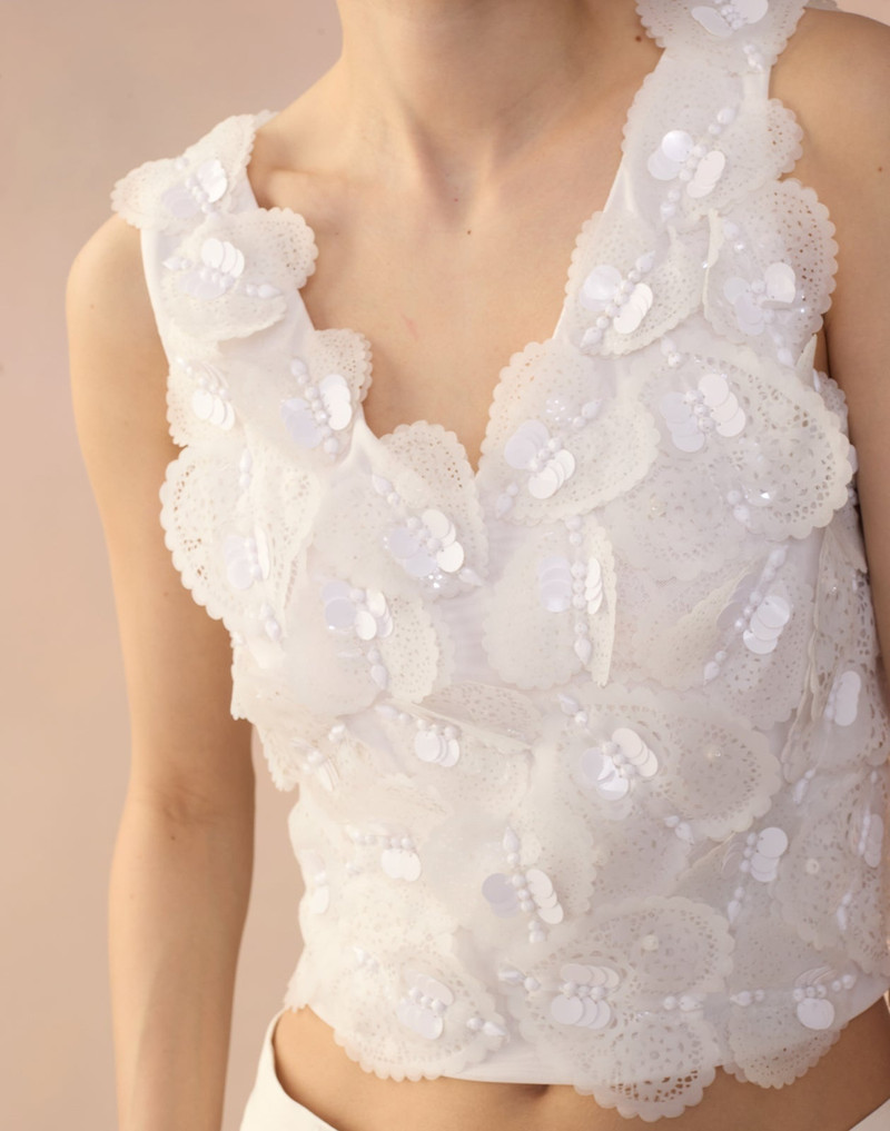 Elle Embellished Hearts Top 1