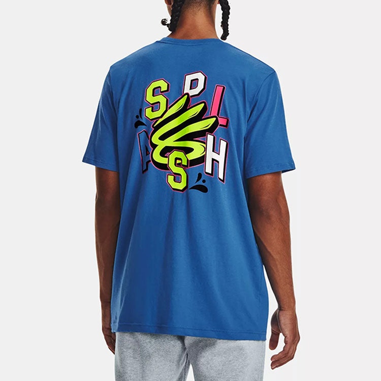 Under Armour Curry Splash Party T-shirt 'Blue' 1376803-481 - 4
