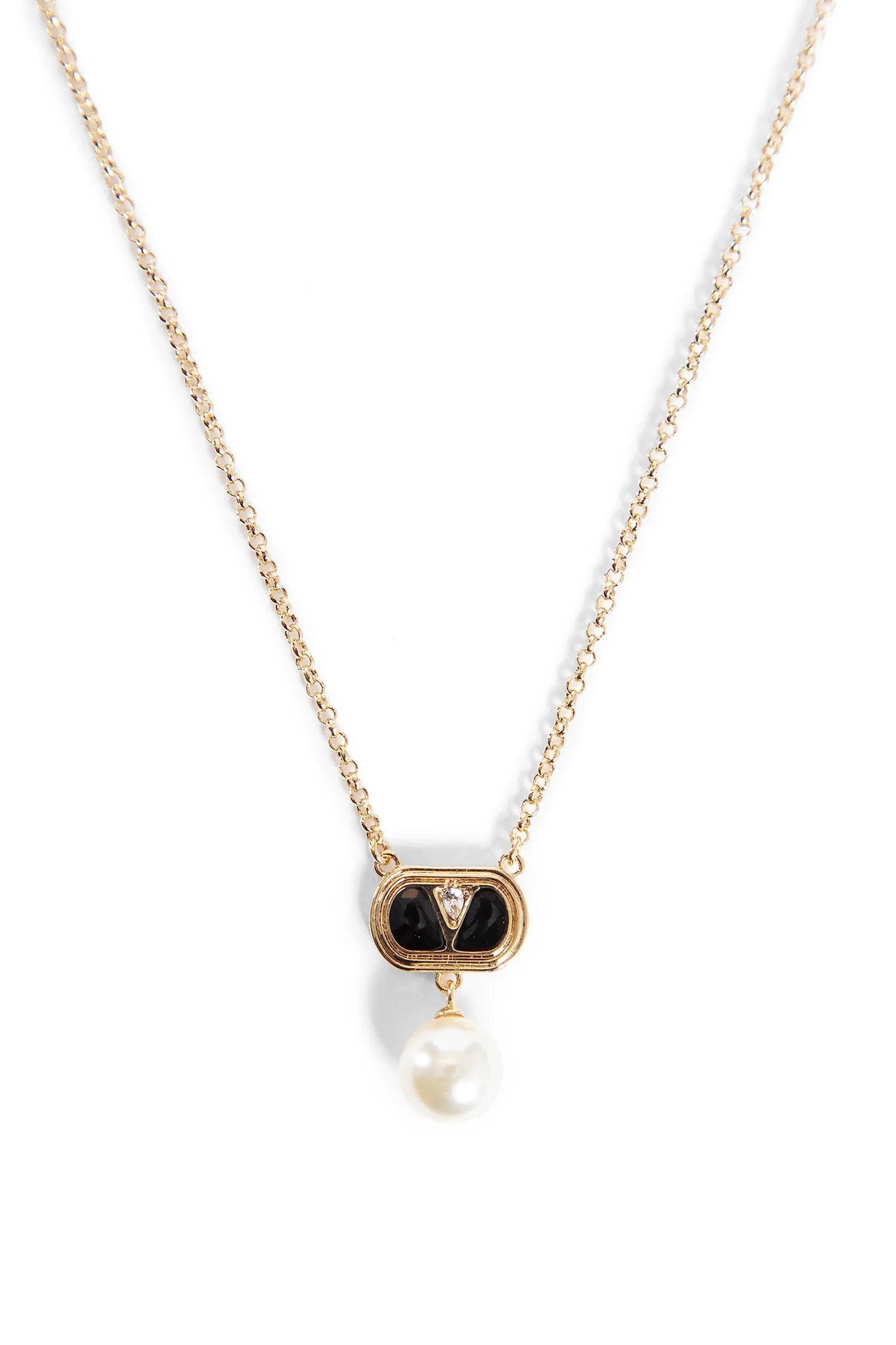 Oval-Enamelled-Vlogo-Necklace - 2