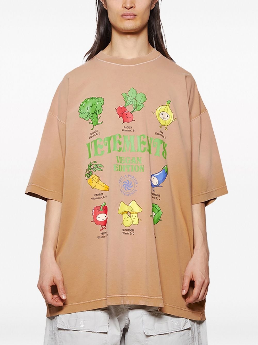 Vegan logo-print cotton T-shirt - 6
