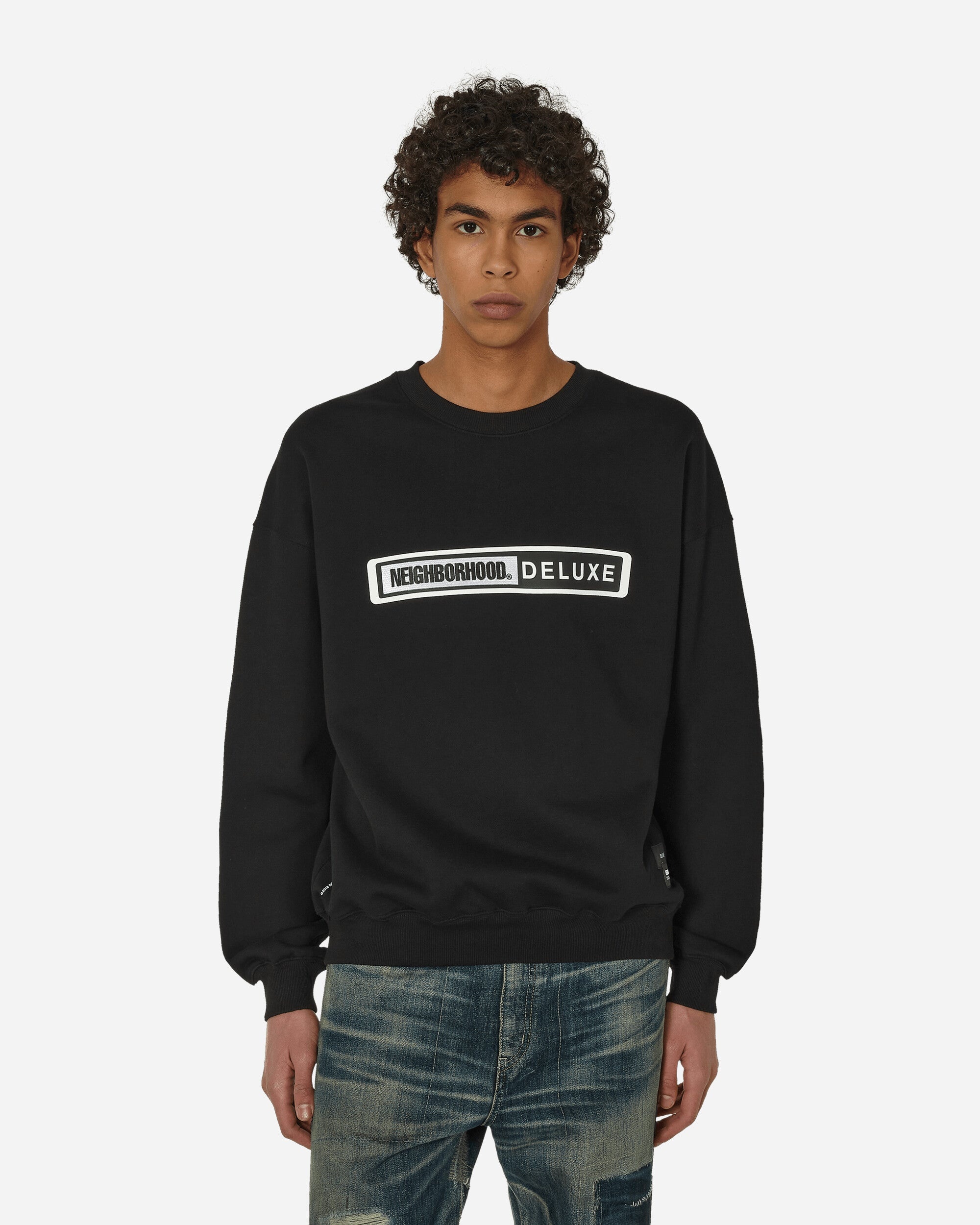 DELUXE Crewneck Sweatshirt Black - 1