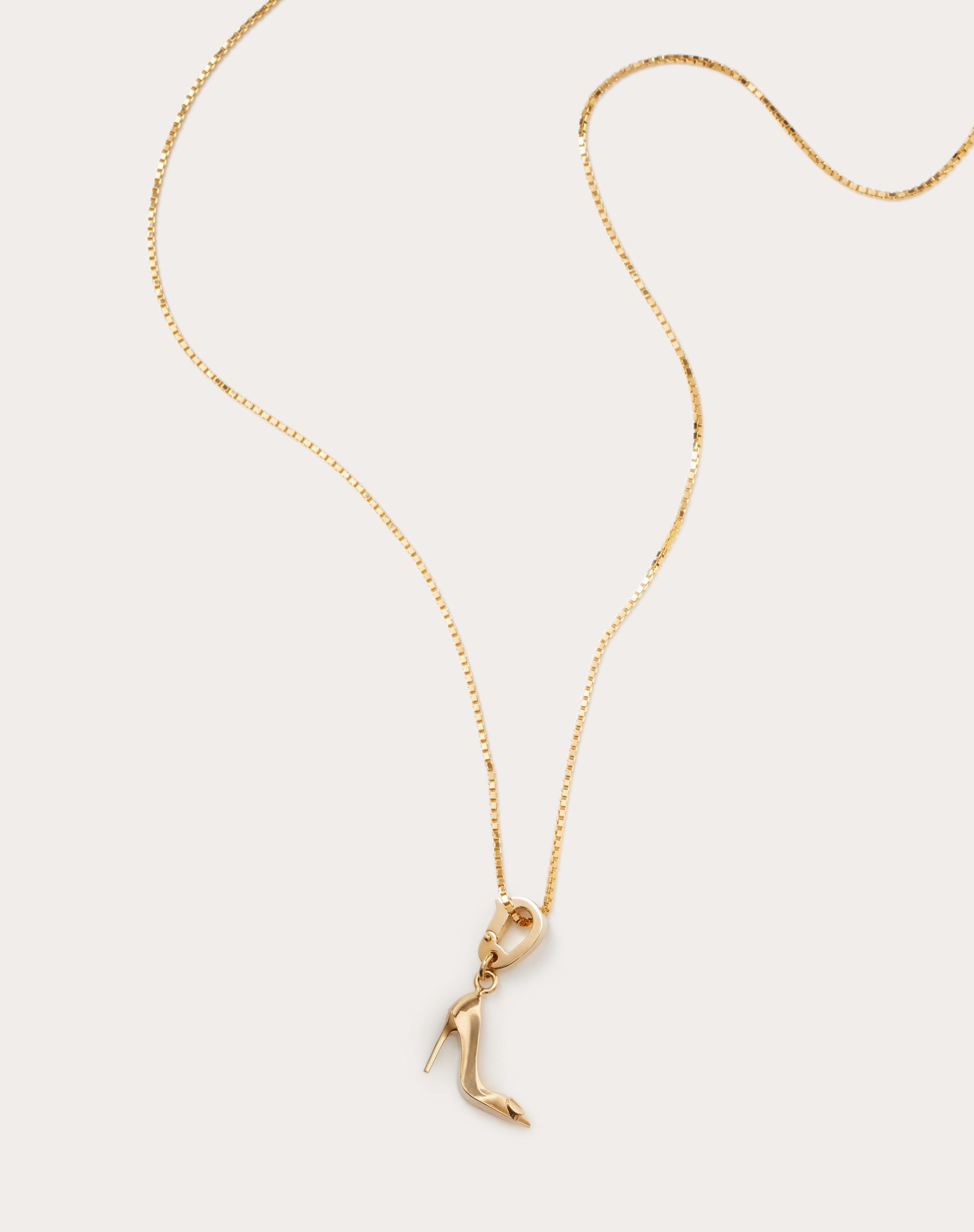 CHEZ MAISON VALENTINO VLOGO SIGNATURE SHOE CHARM IN METAL - 2