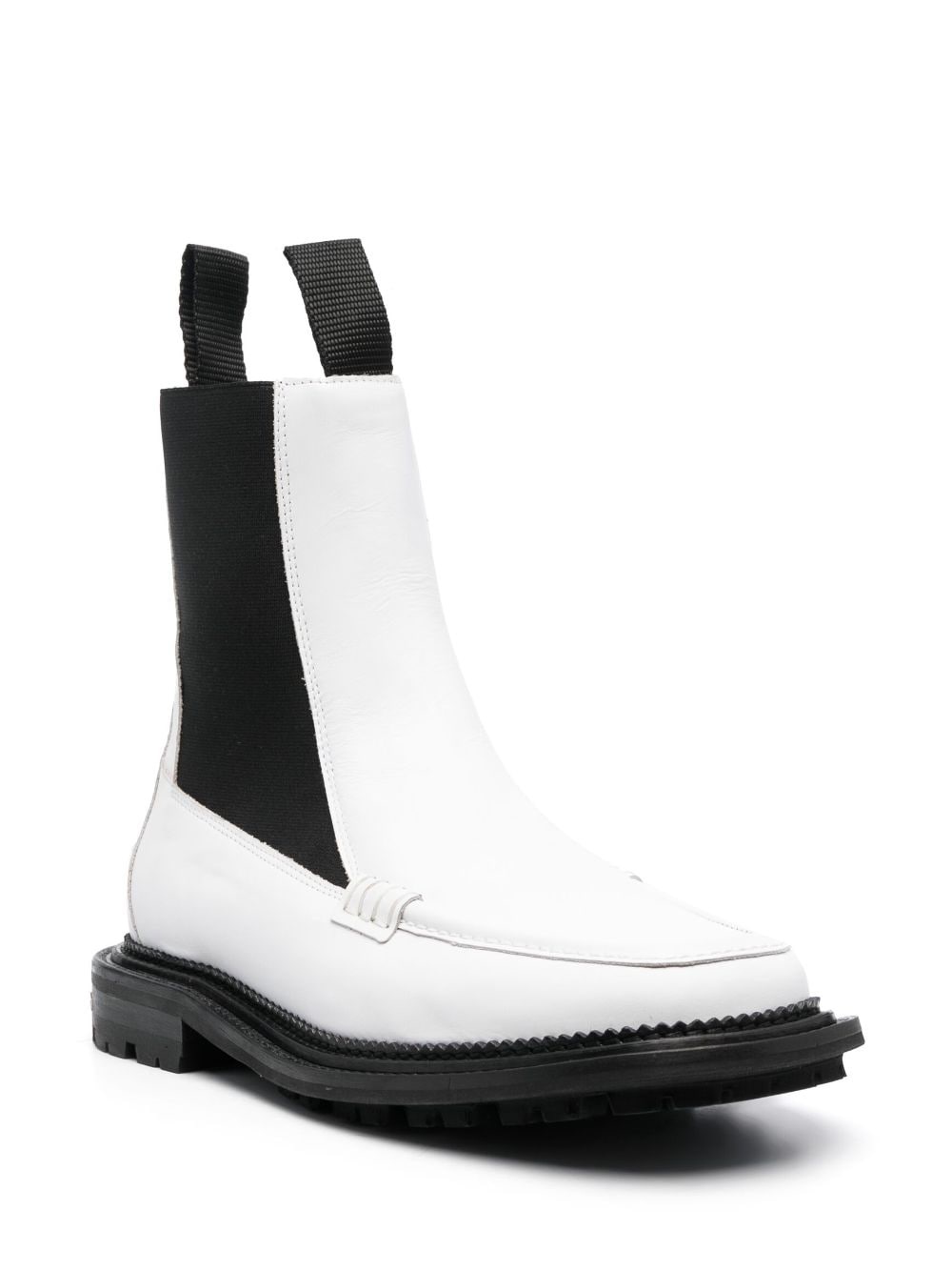 charm-detail ankle leather boots - 2