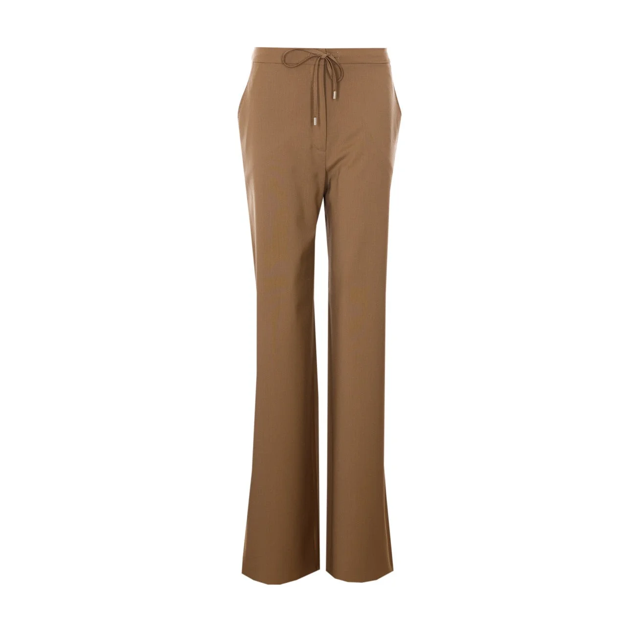 Max Mara Studio Women Corone Wool Canvas Jogging Trousers - 1