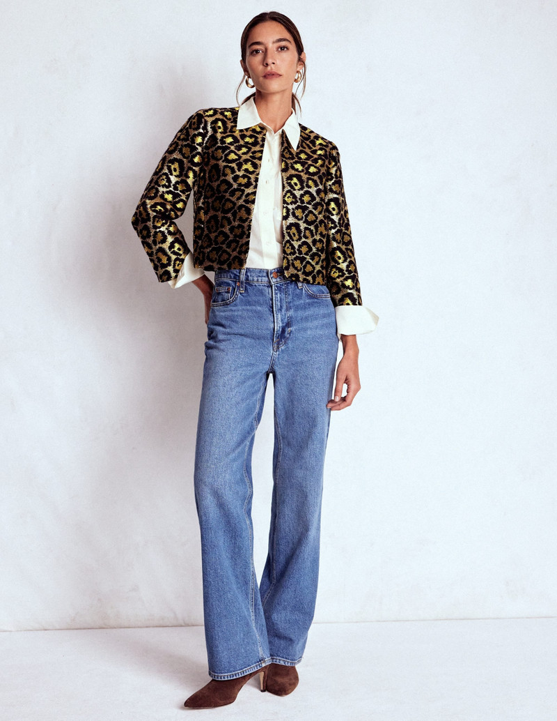Jacquard Leopard Jacket-Leopard, Lurex Jacquard 5