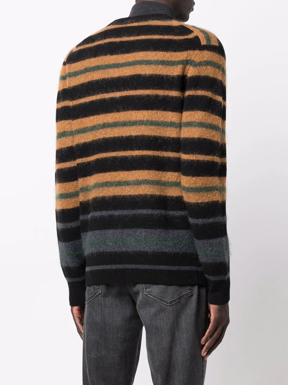 striped knitted jumper - 4