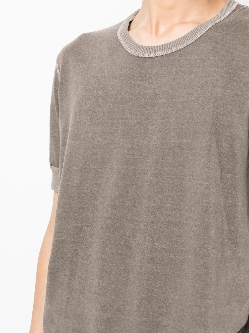 two-tone cotton T-shirt - 5