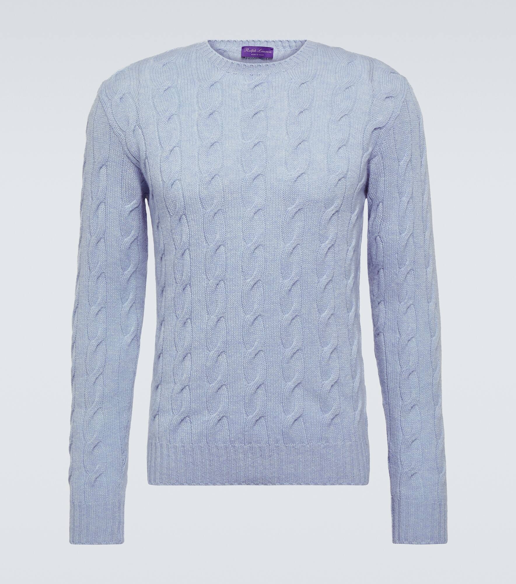 Cable-knit cashmere sweater - 1