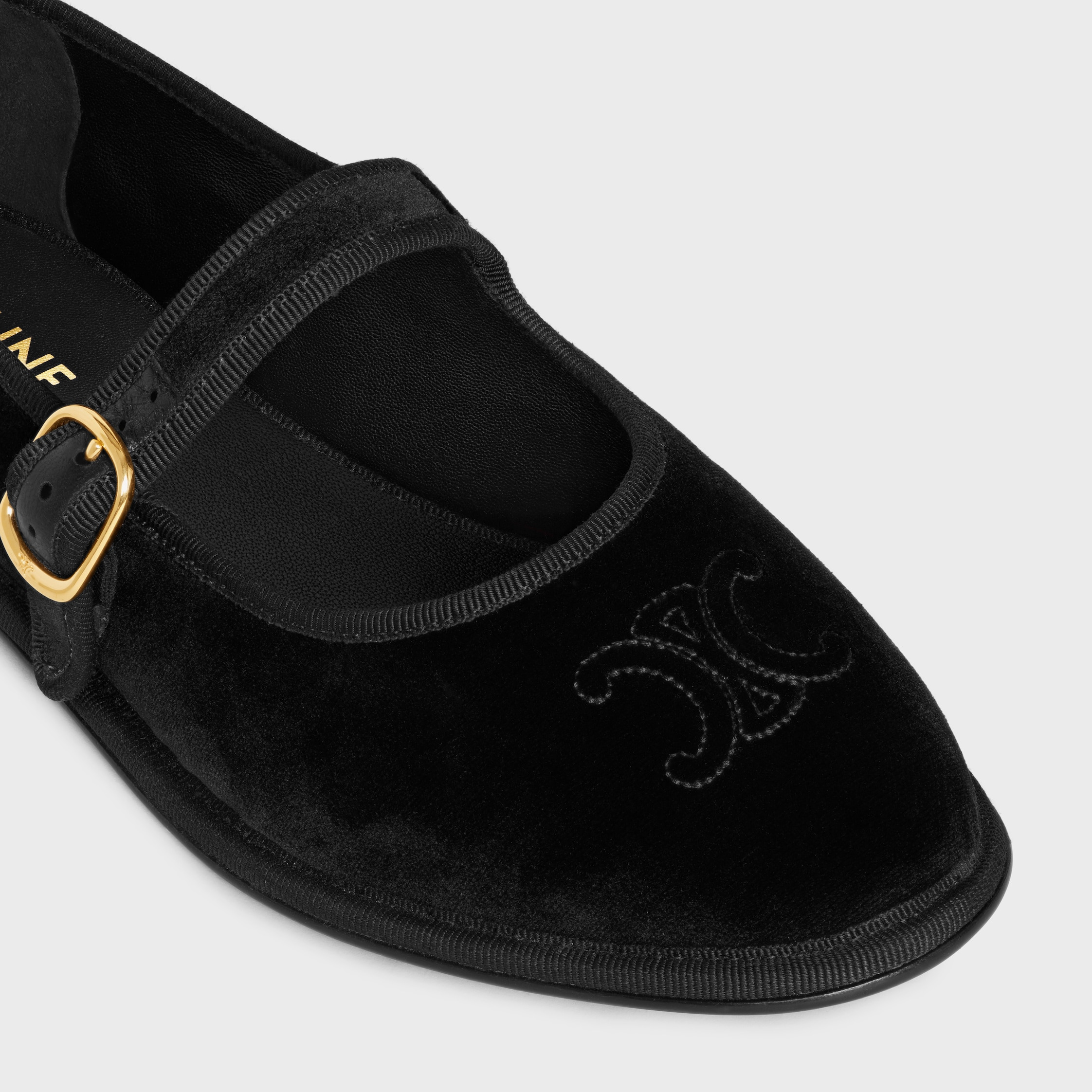 EVE TRIOMPHE MARY-JANE BALLERINA IN VELVET - 4