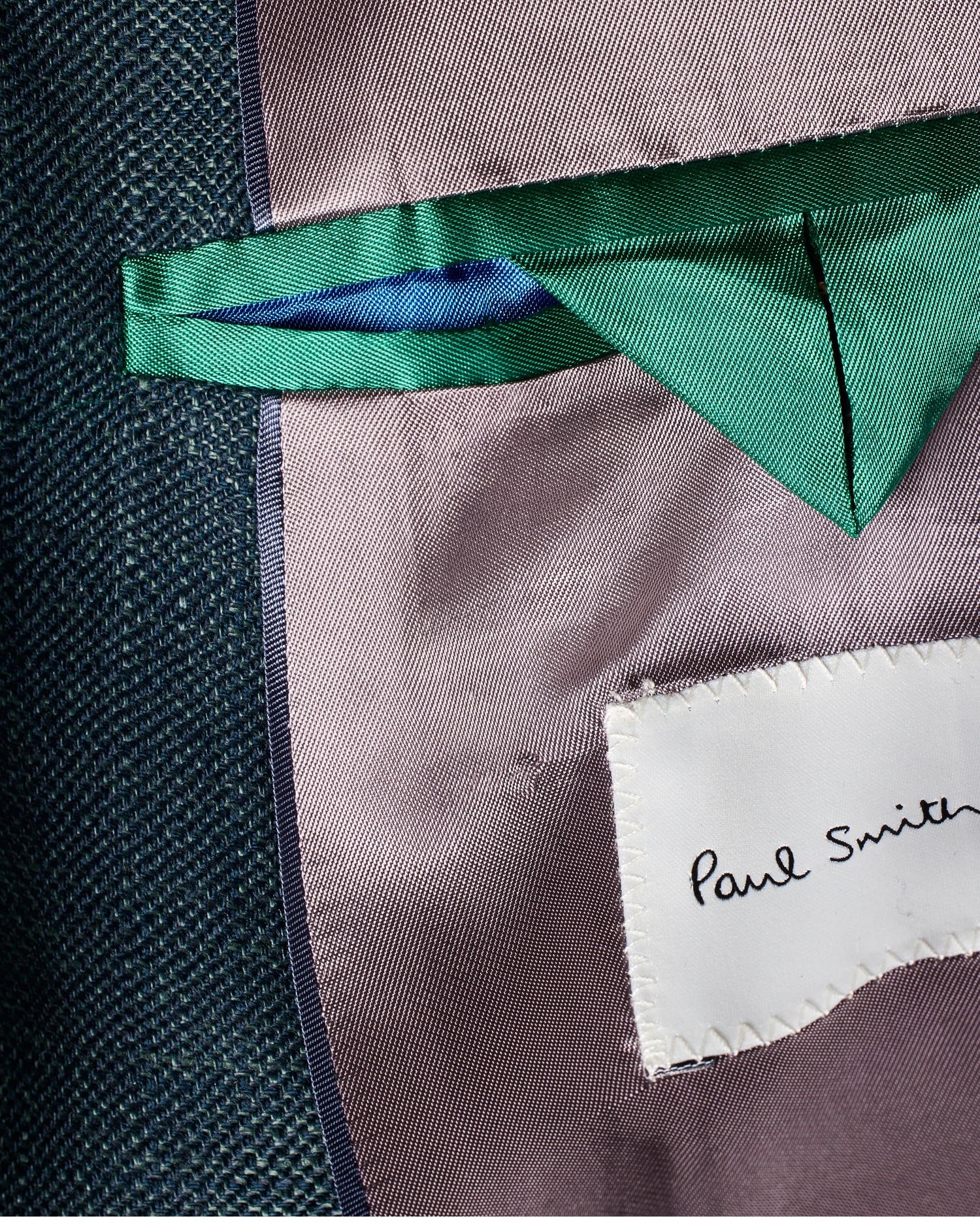 Dark Green Linen-Wool Blazer - 5
