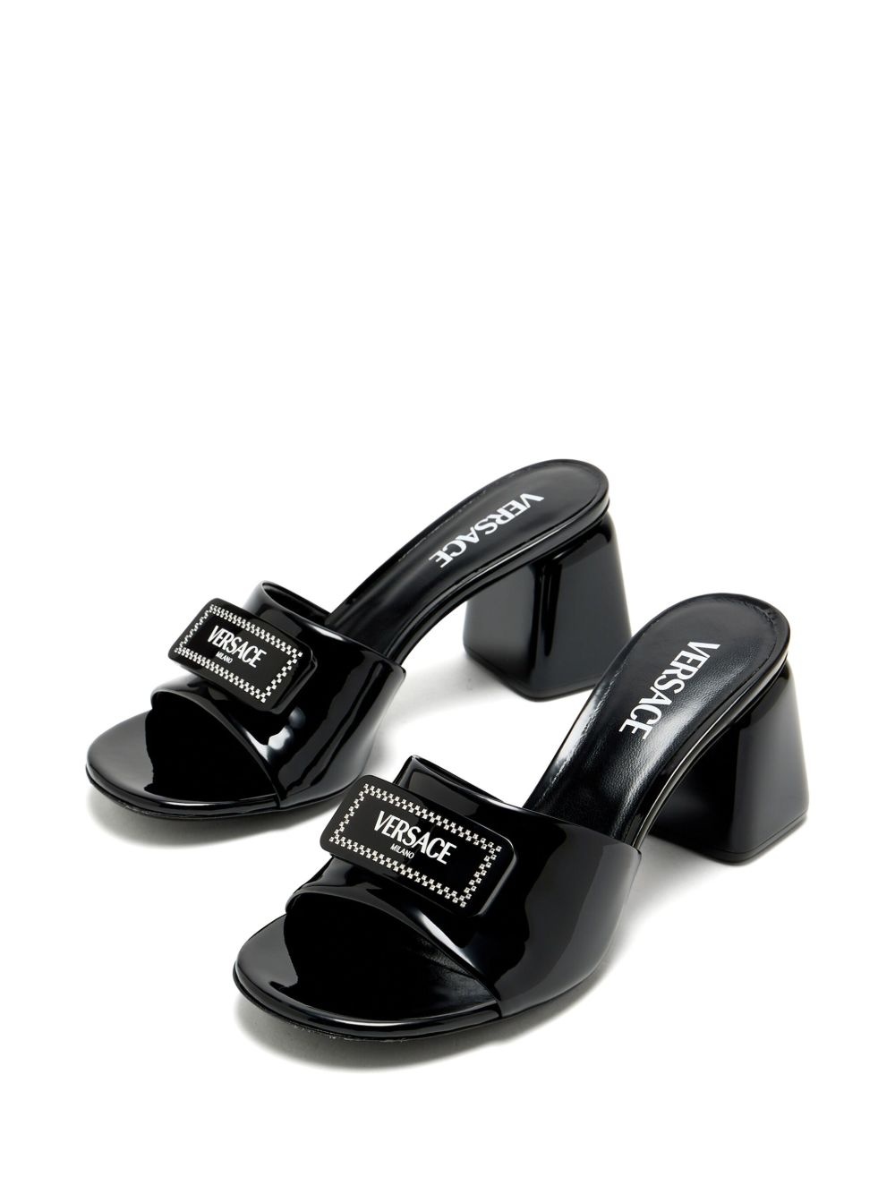 70mm appliqué mules - 2