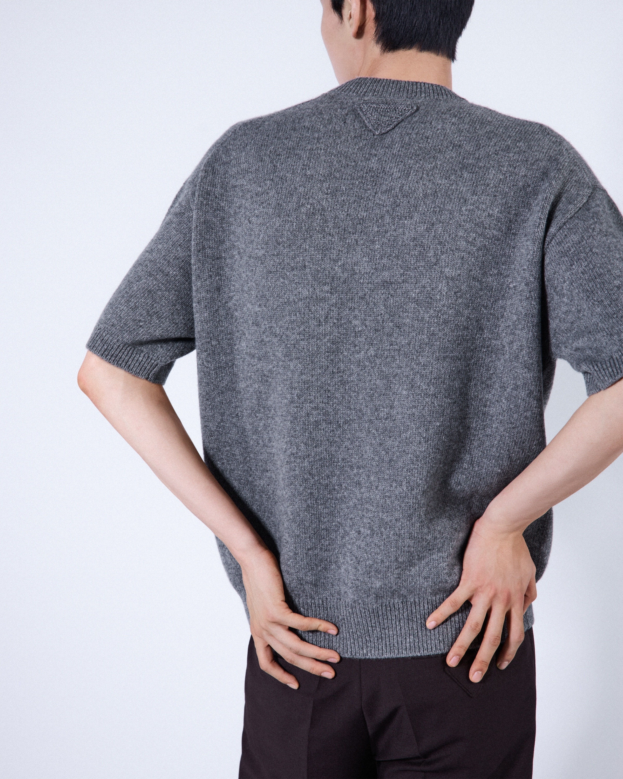 Short-sleeved Re-Cashmere sweater - 5