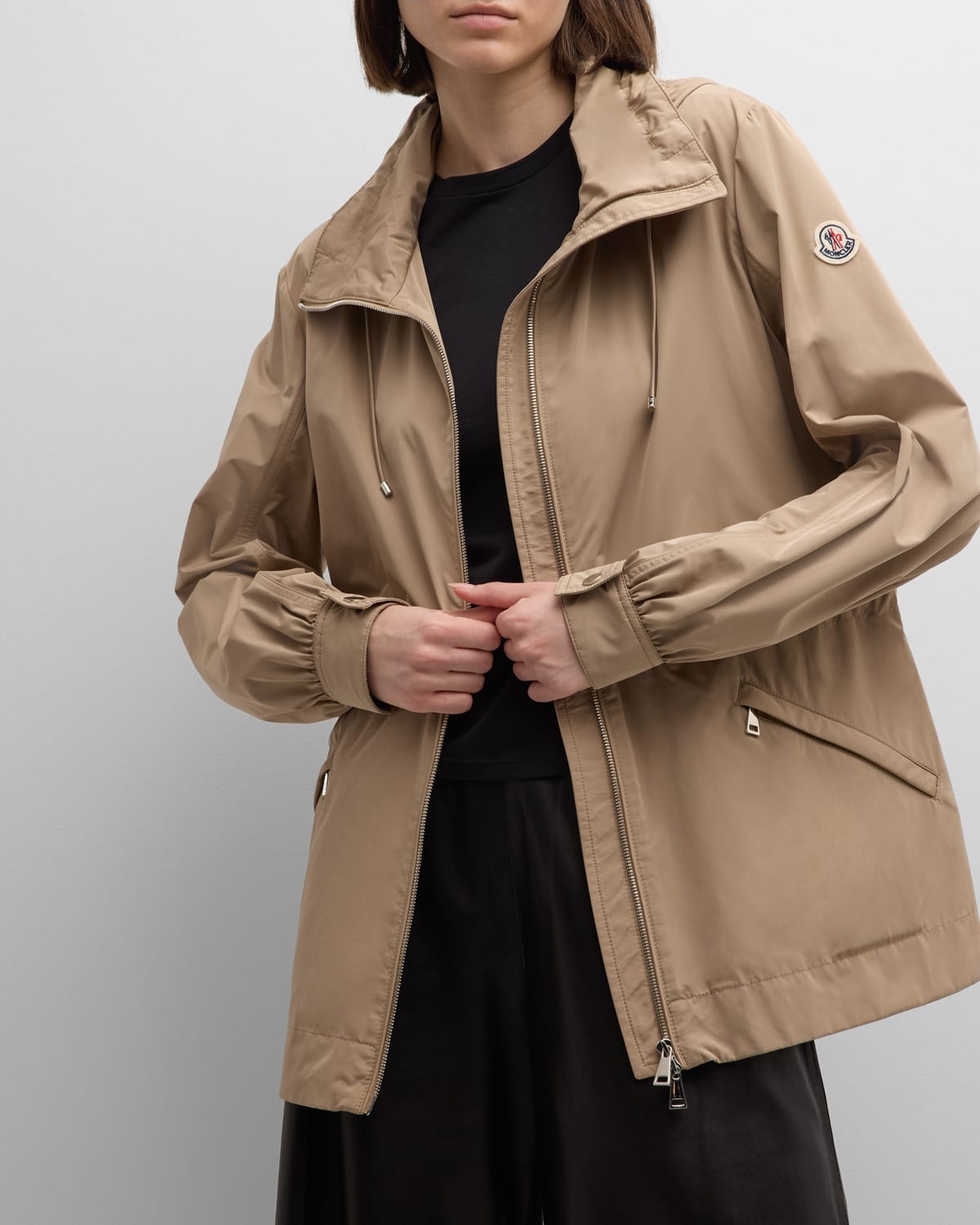 コート MONCLER ENET NYLON PARKA COAT Moncler Enet Short Parka Jacket | Neiman Marcus