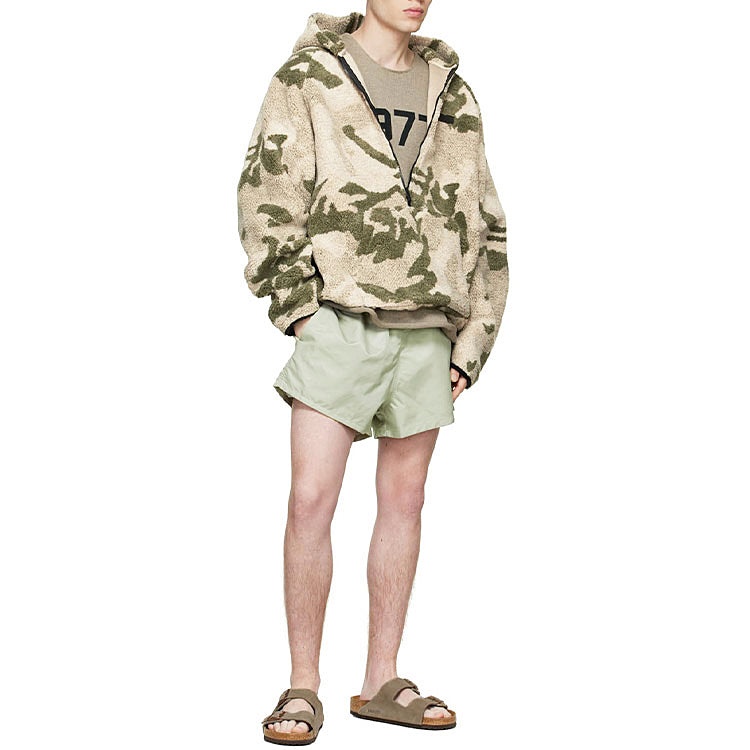 Fear of God Essentials SS22 Green Nylon Shorts Seafoam FOG-SS22-751 - 4