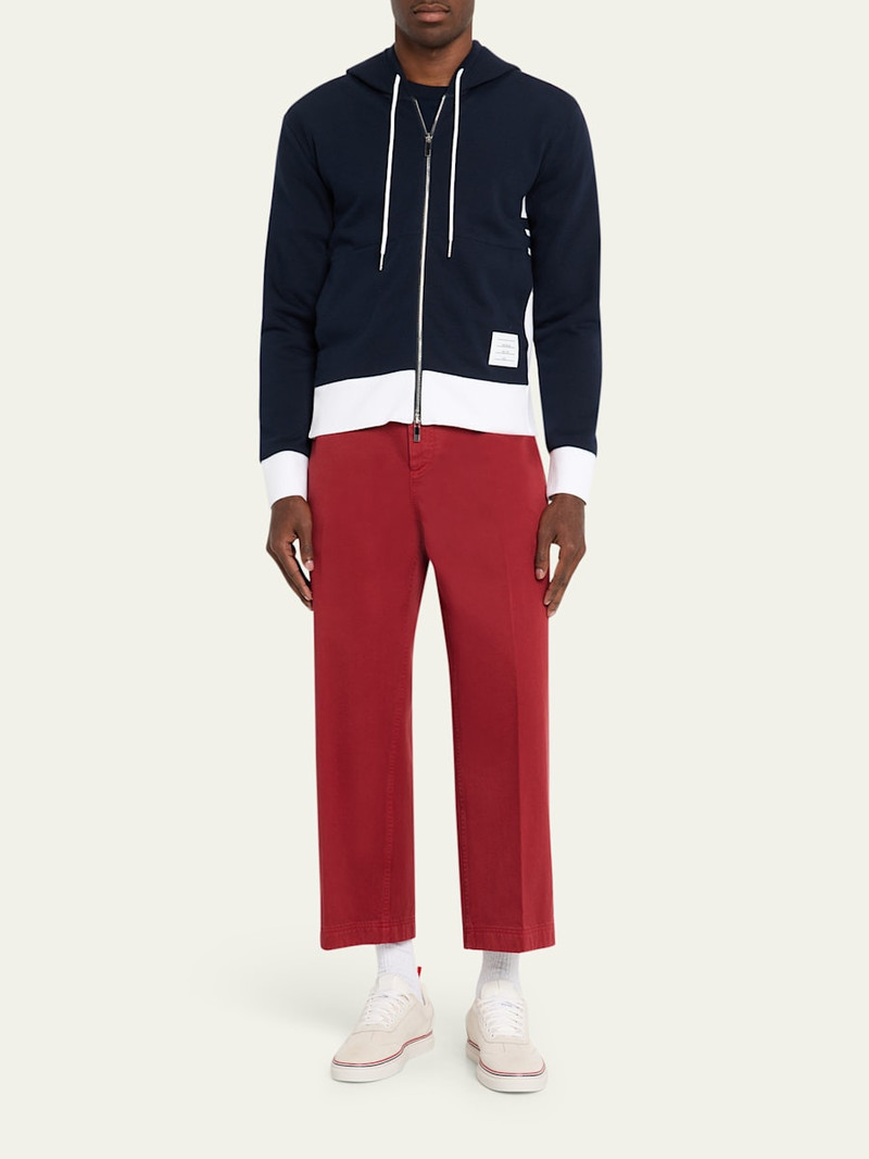 Thom Browne Men's Cotton 4-Bar Stripe Full-Zip Hoodie outlook