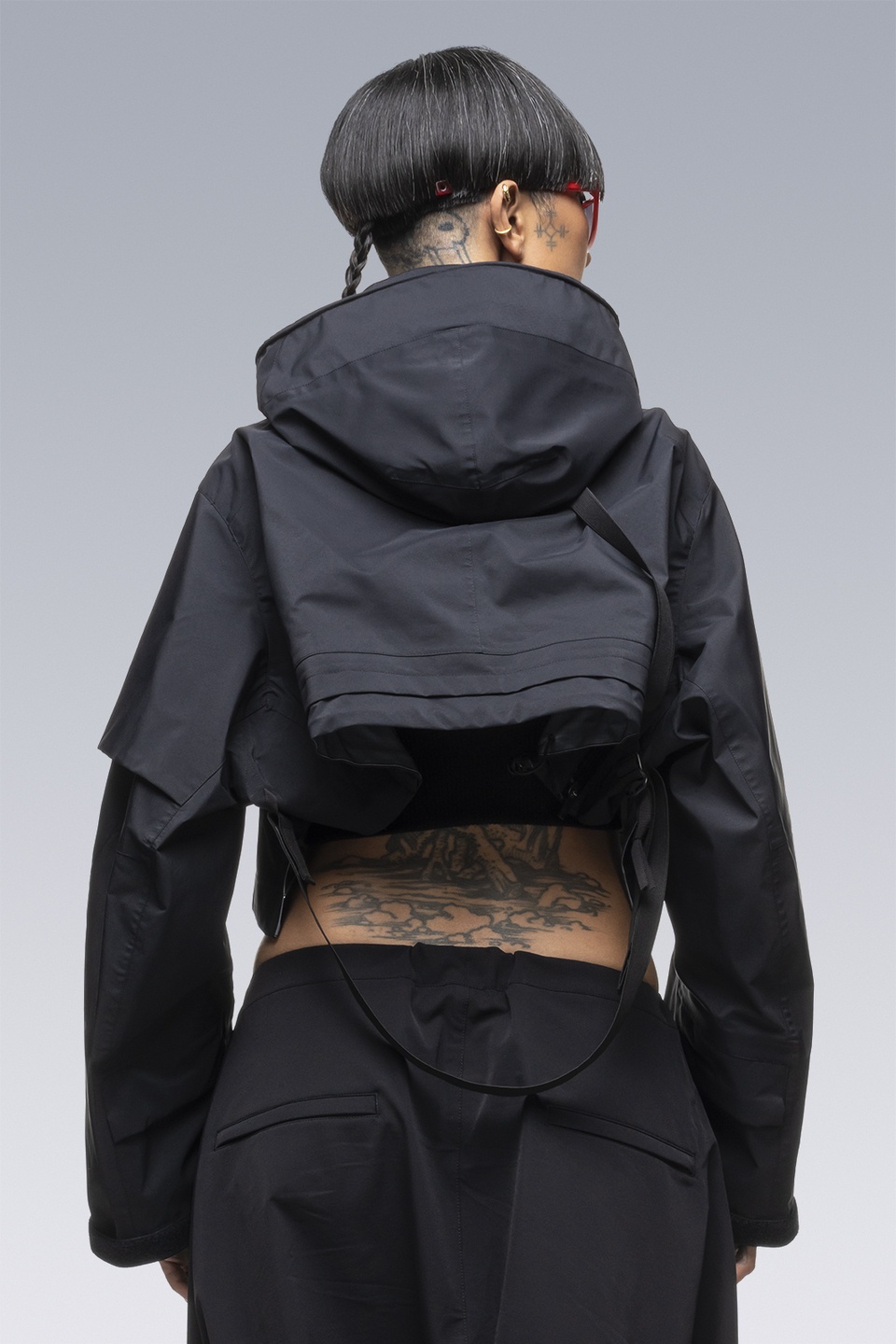 SAC-J6011 sacai / ACRONYM Crop Jacket Black - 4