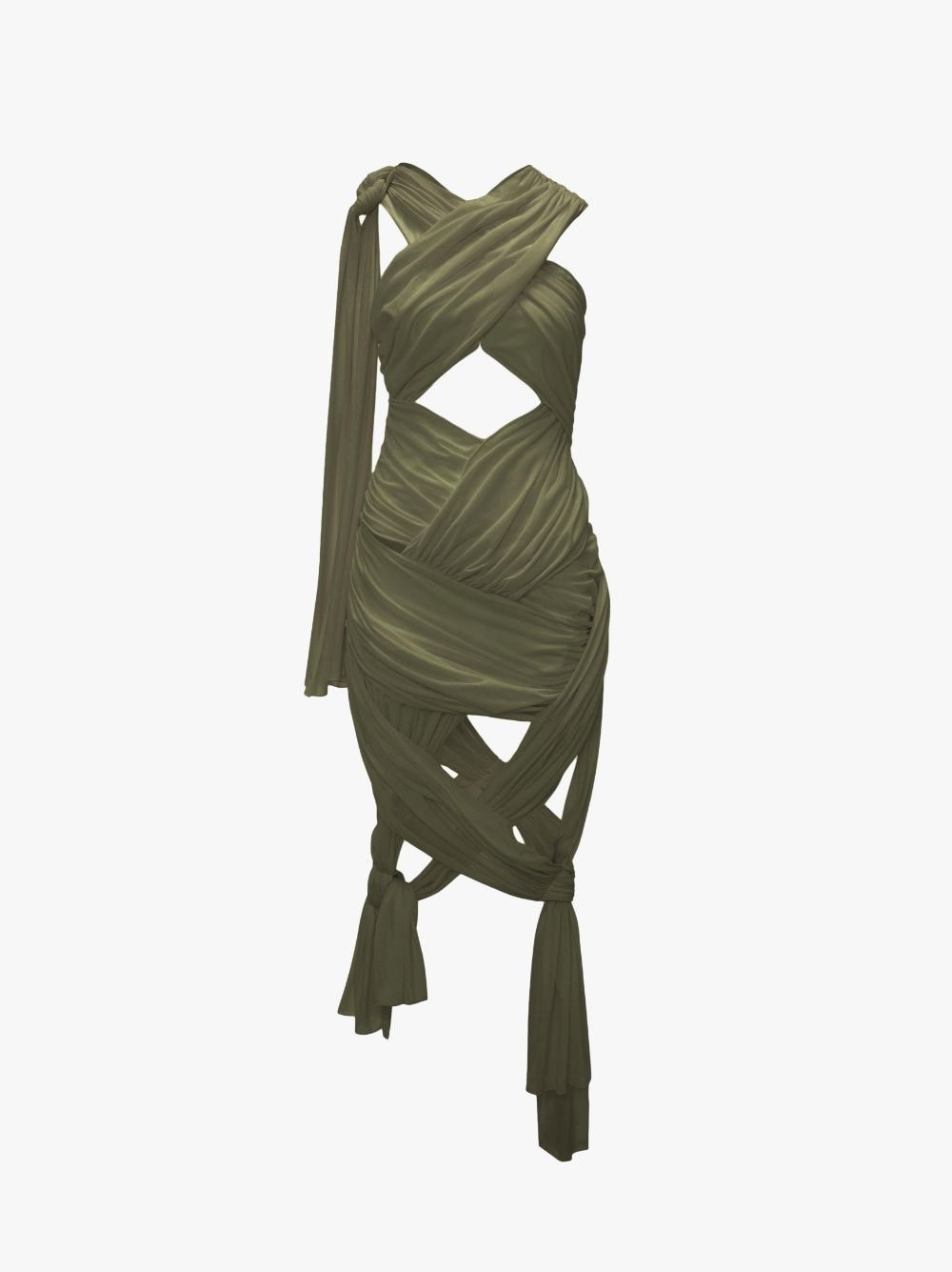 SLEEVELESS WRAP DRESS - 1