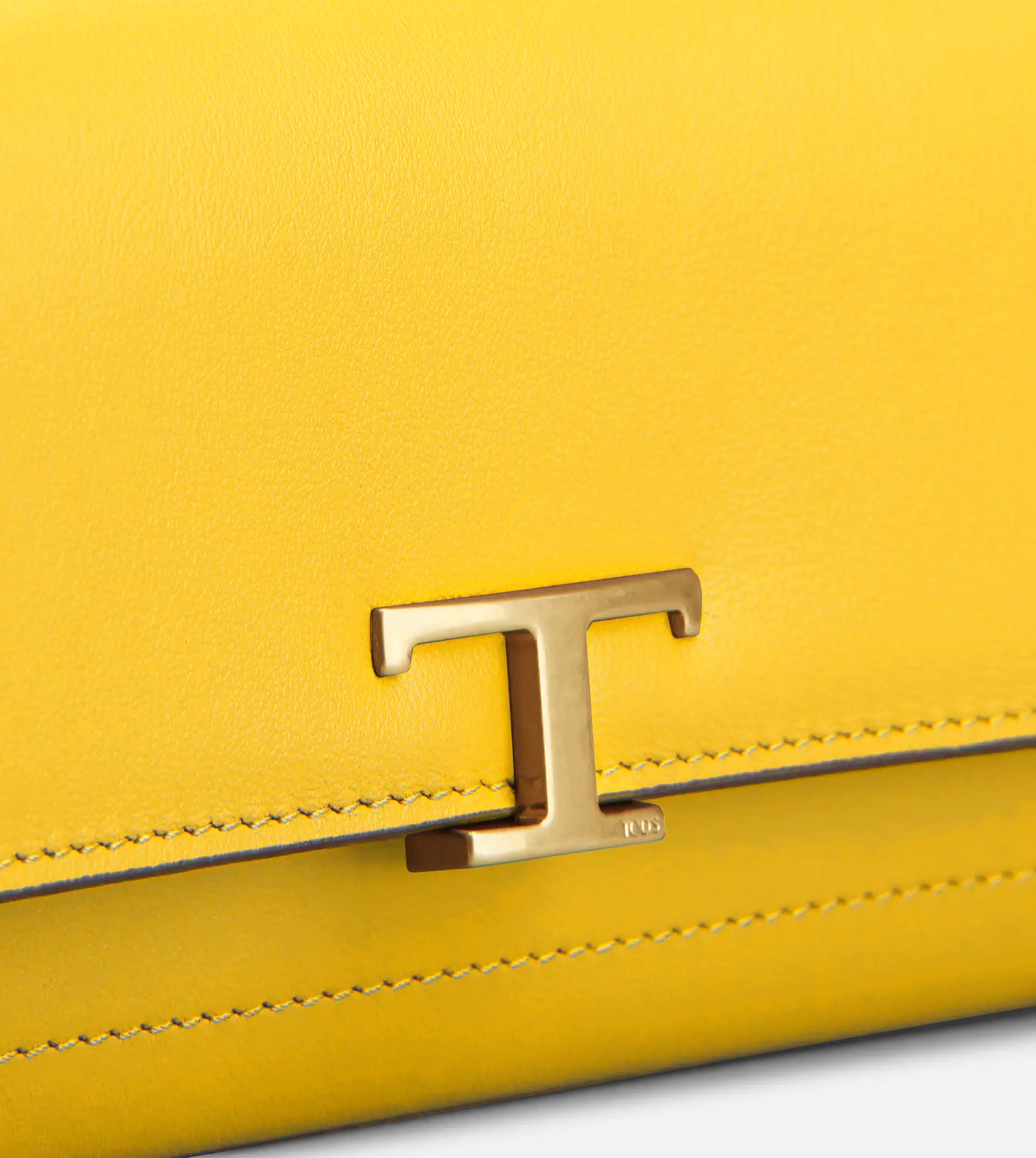 T TIMELESS WALLET IN LEATHER - YELLOW - 5